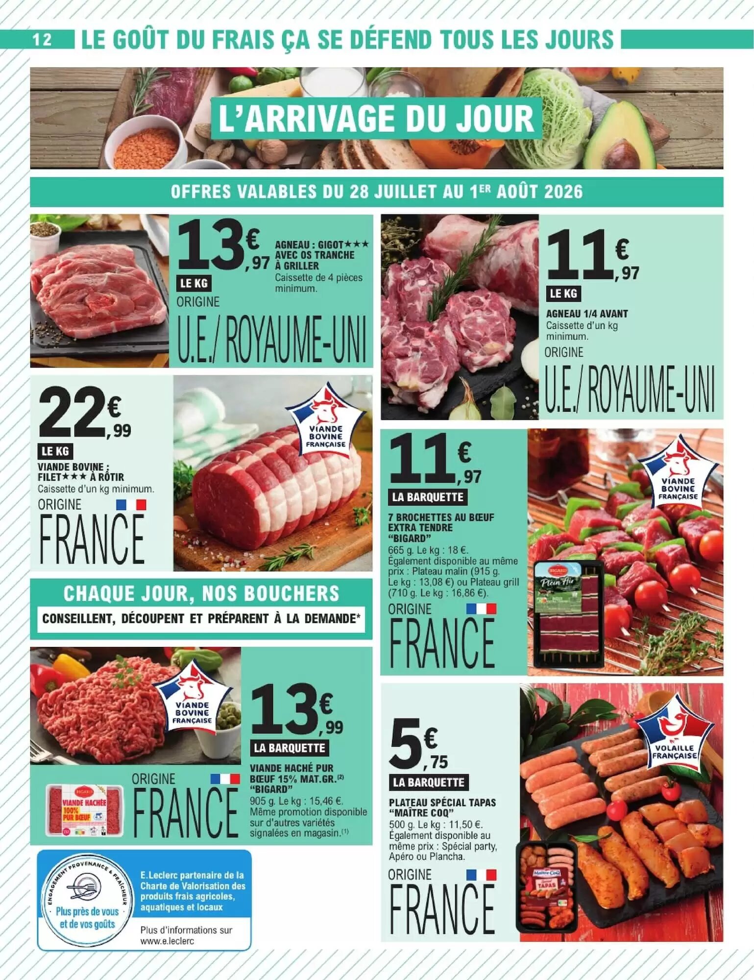 Prospectus promotionnel E.Leclerc valable à partir du 28/07/2026 - Page 12.