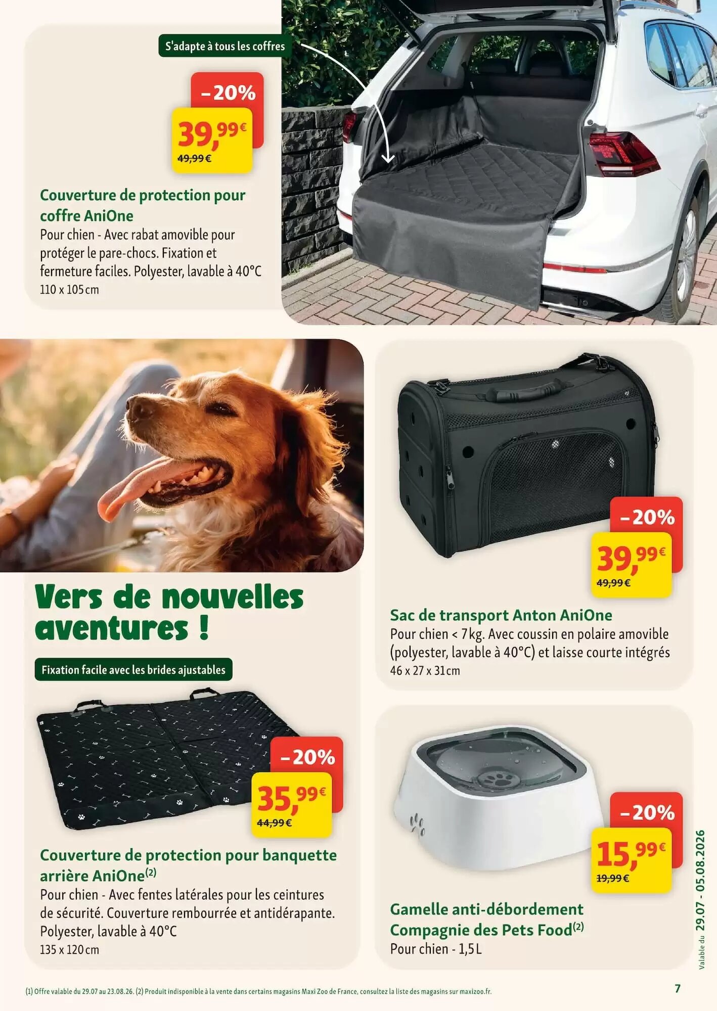 Prospectus promotionnel Maxi Zoo valable à partir du 29/07/2026 - Page 7.