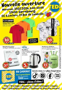 Prospectus promotionnel TEDi valable à partir du 29/07/2026