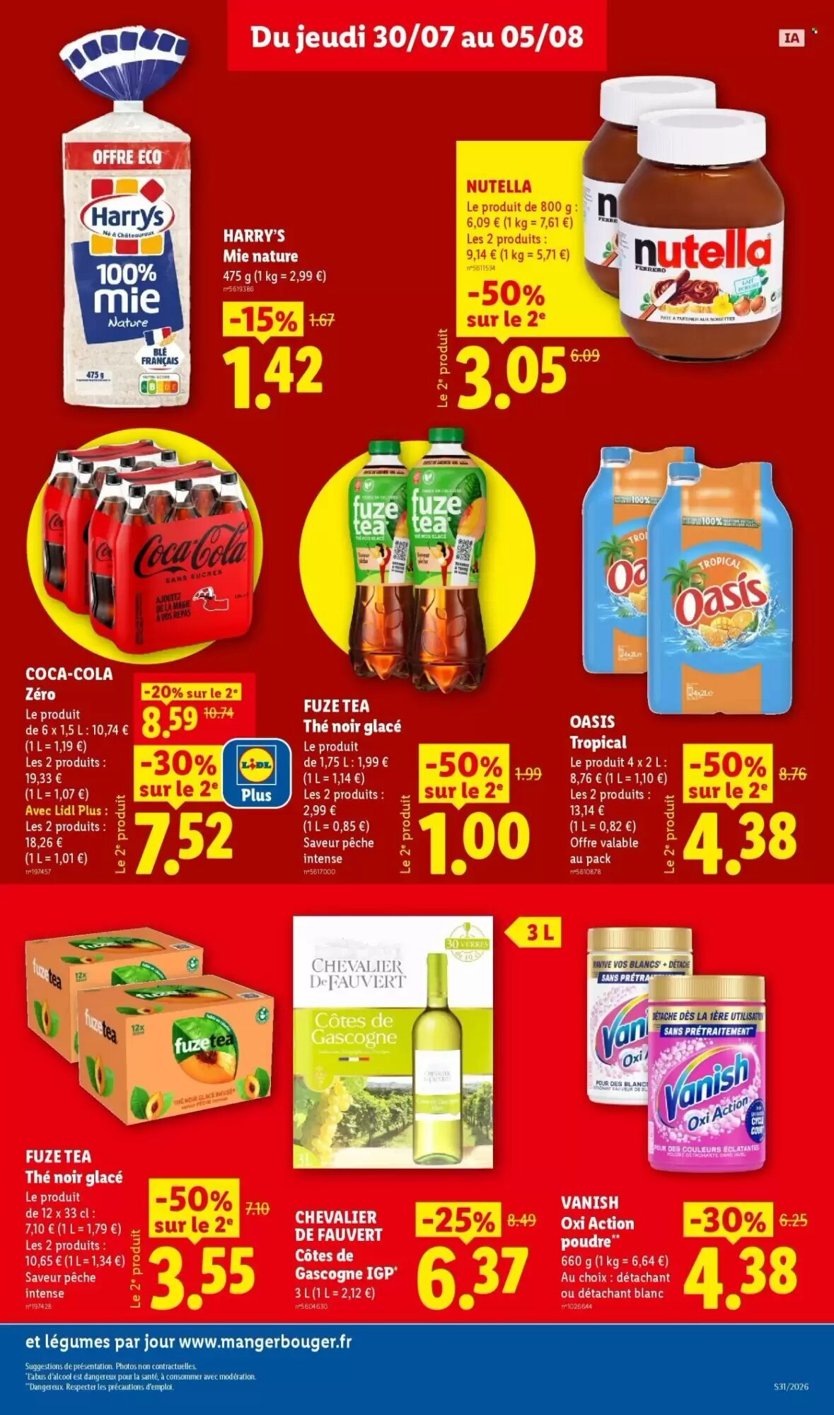 Prospectus promotionnel Lidl valable à partir du 30/07/2026 - Page 15.