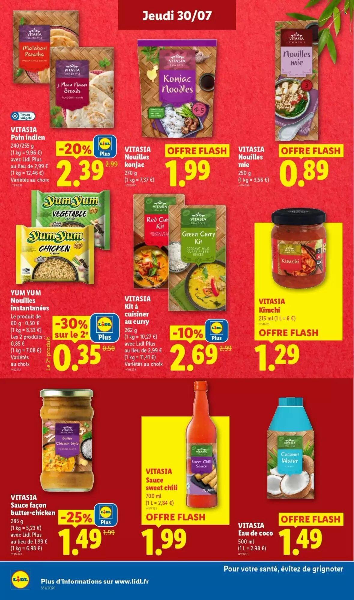 Prospectus promotionnel Lidl valable à partir du 30/07/2026 - Page 18.