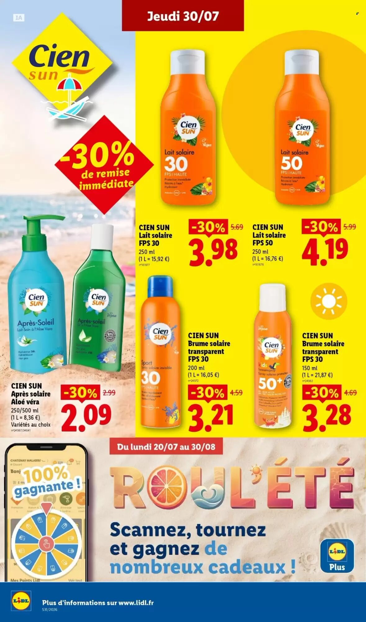 Prospectus promotionnel Lidl valable à partir du 30/07/2026 - Page 26.