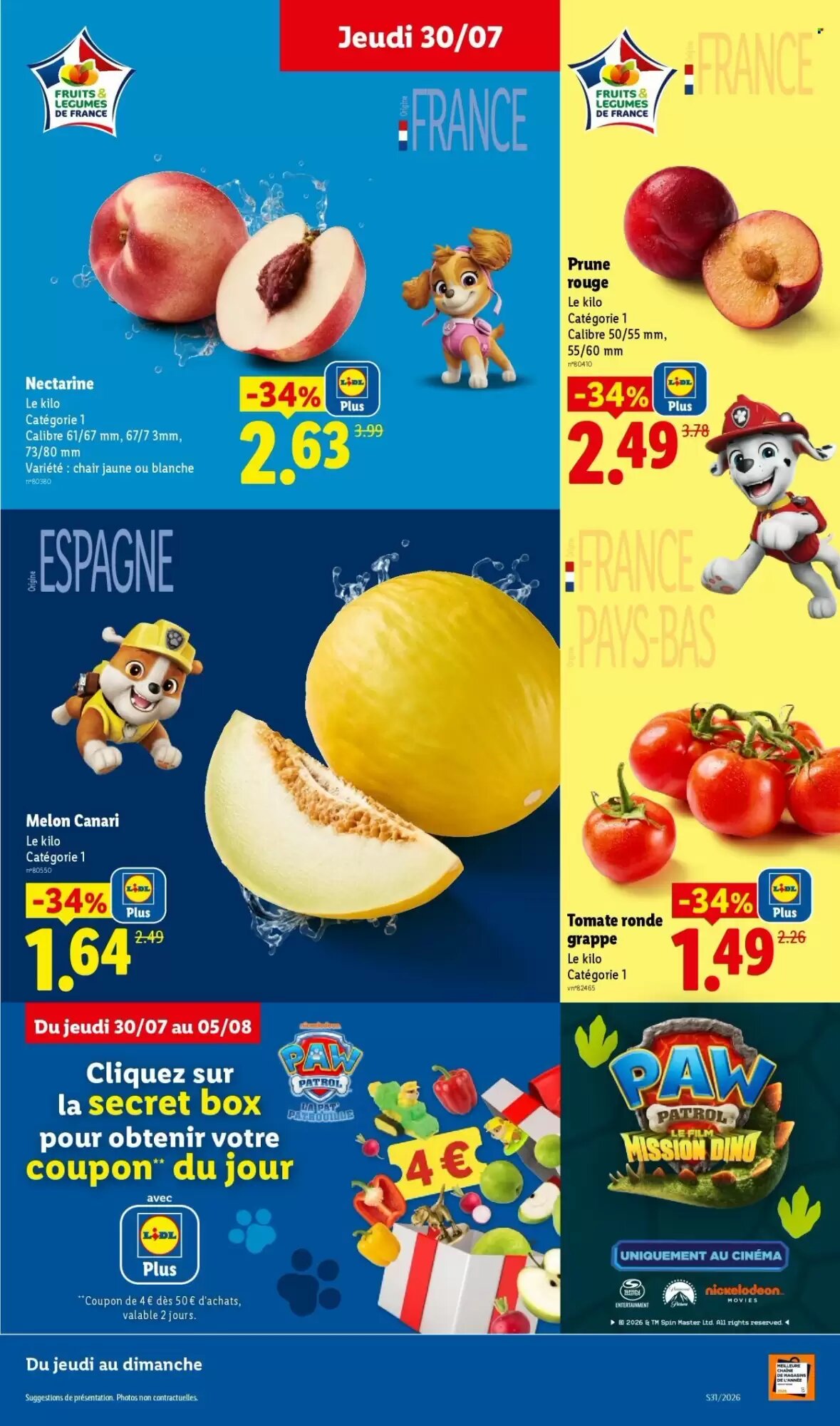 Prospectus promotionnel Lidl valable à partir du 30/07/2026 - Page 3.