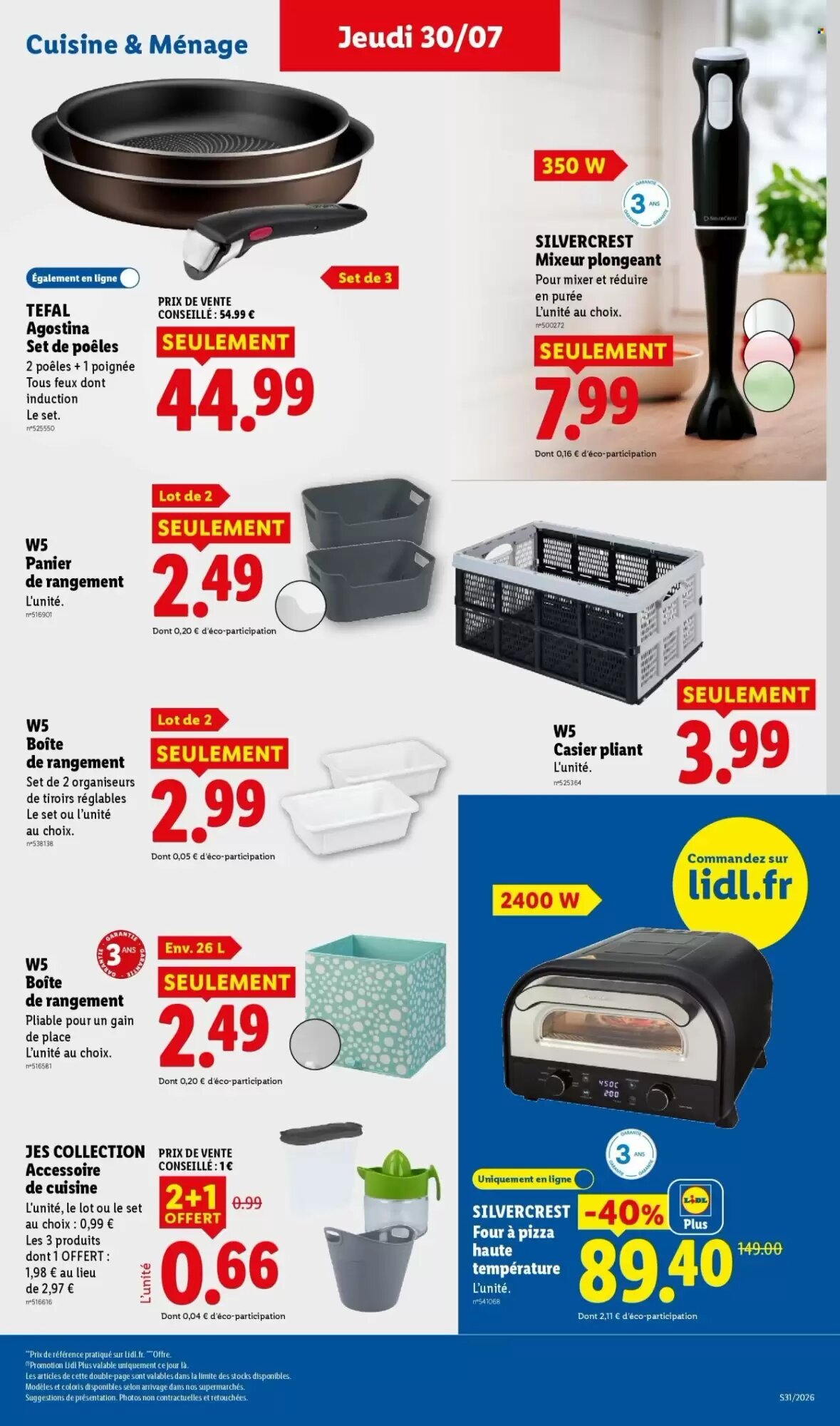 Prospectus promotionnel Lidl valable à partir du 30/07/2026 - Page 33.