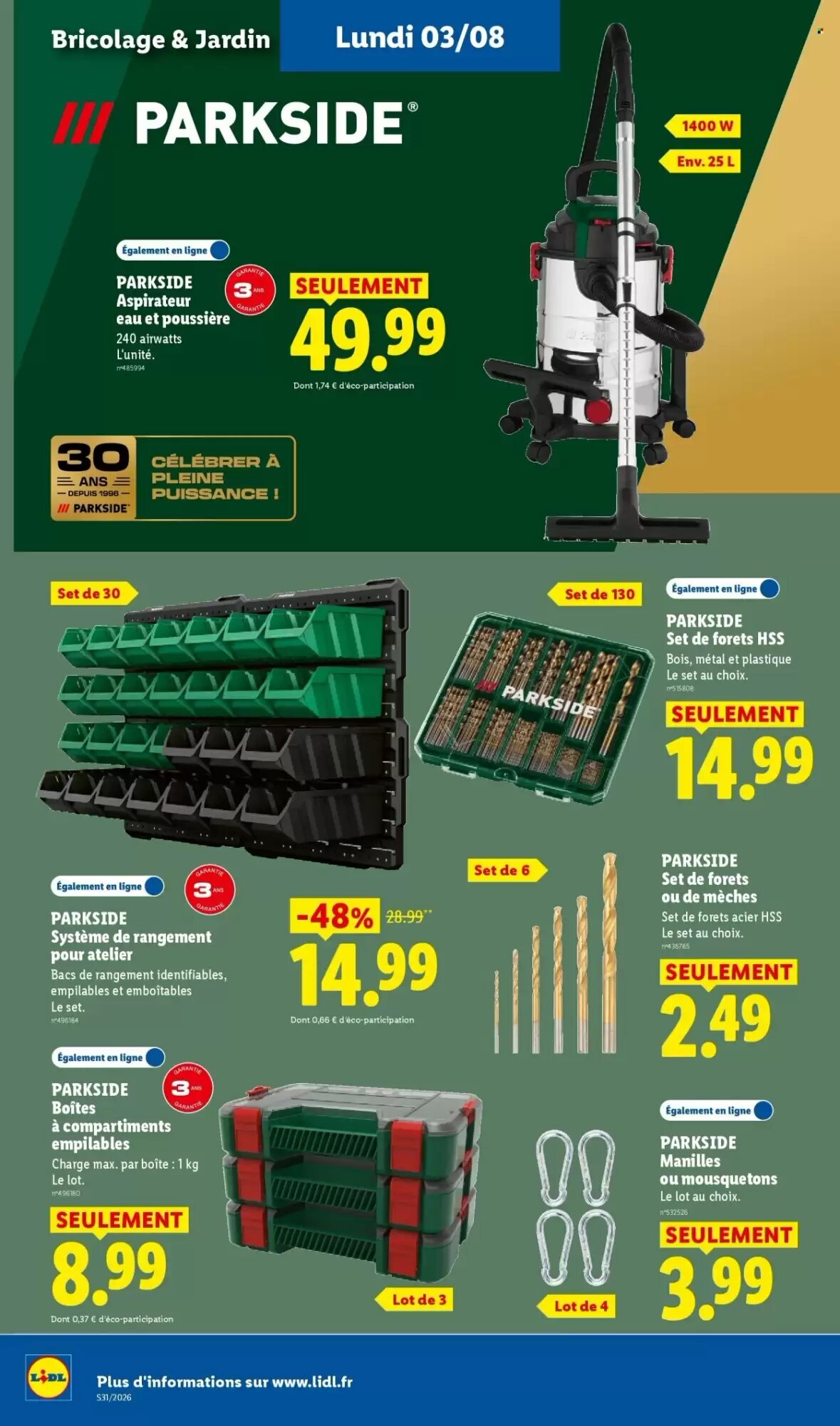 Prospectus promotionnel Lidl valable à partir du 30/07/2026 - Page 46.
