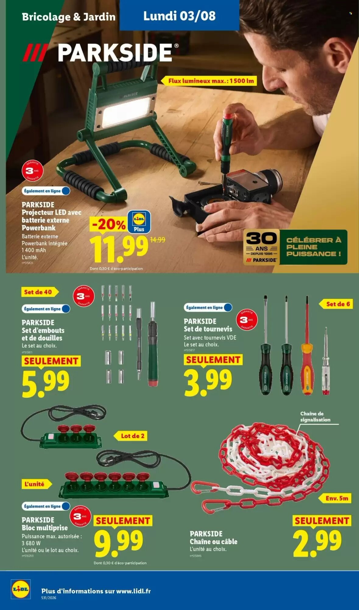 Prospectus promotionnel Lidl valable à partir du 30/07/2026 - Page 48.