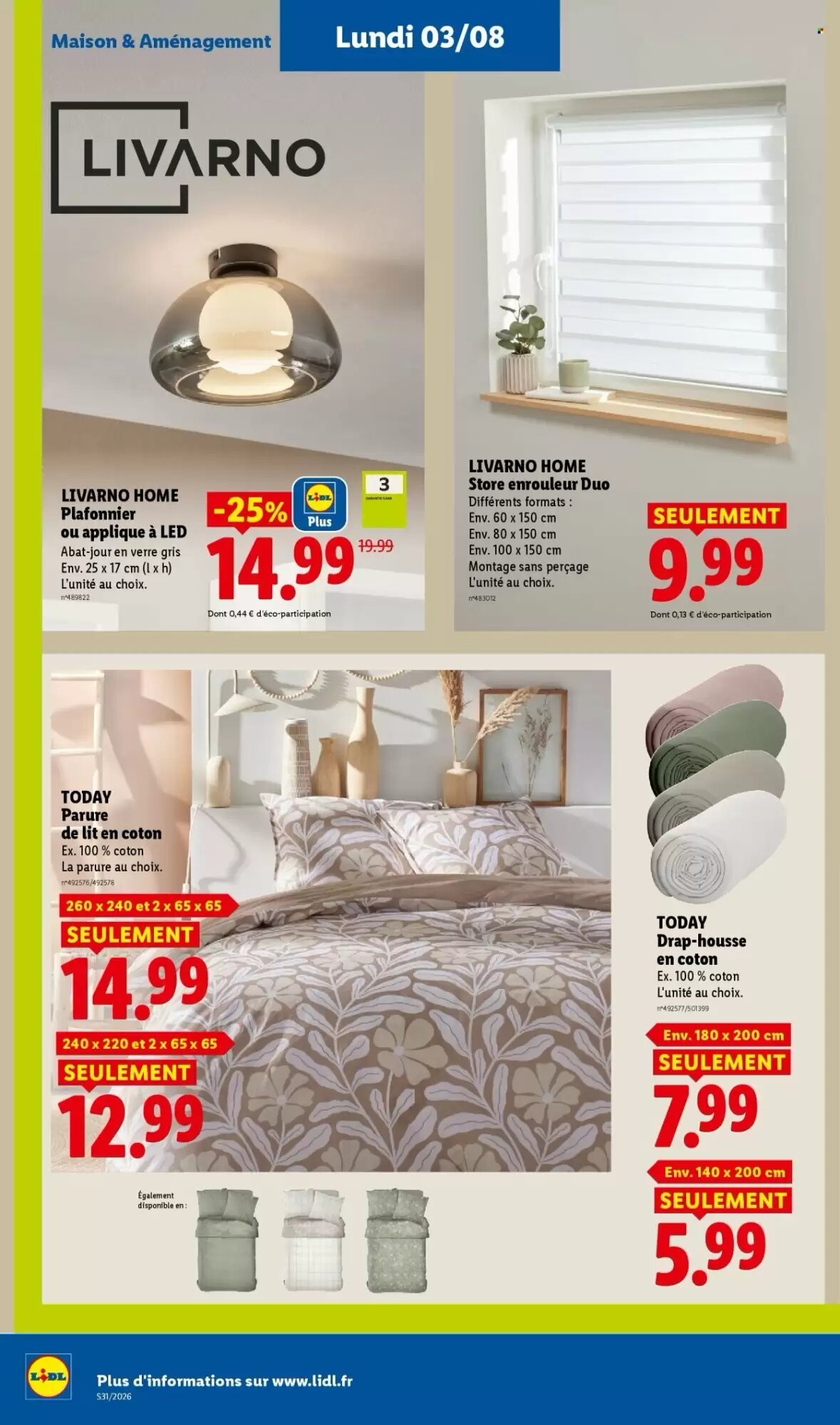 Prospectus promotionnel Lidl valable à partir du 30/07/2026 - Page 50.