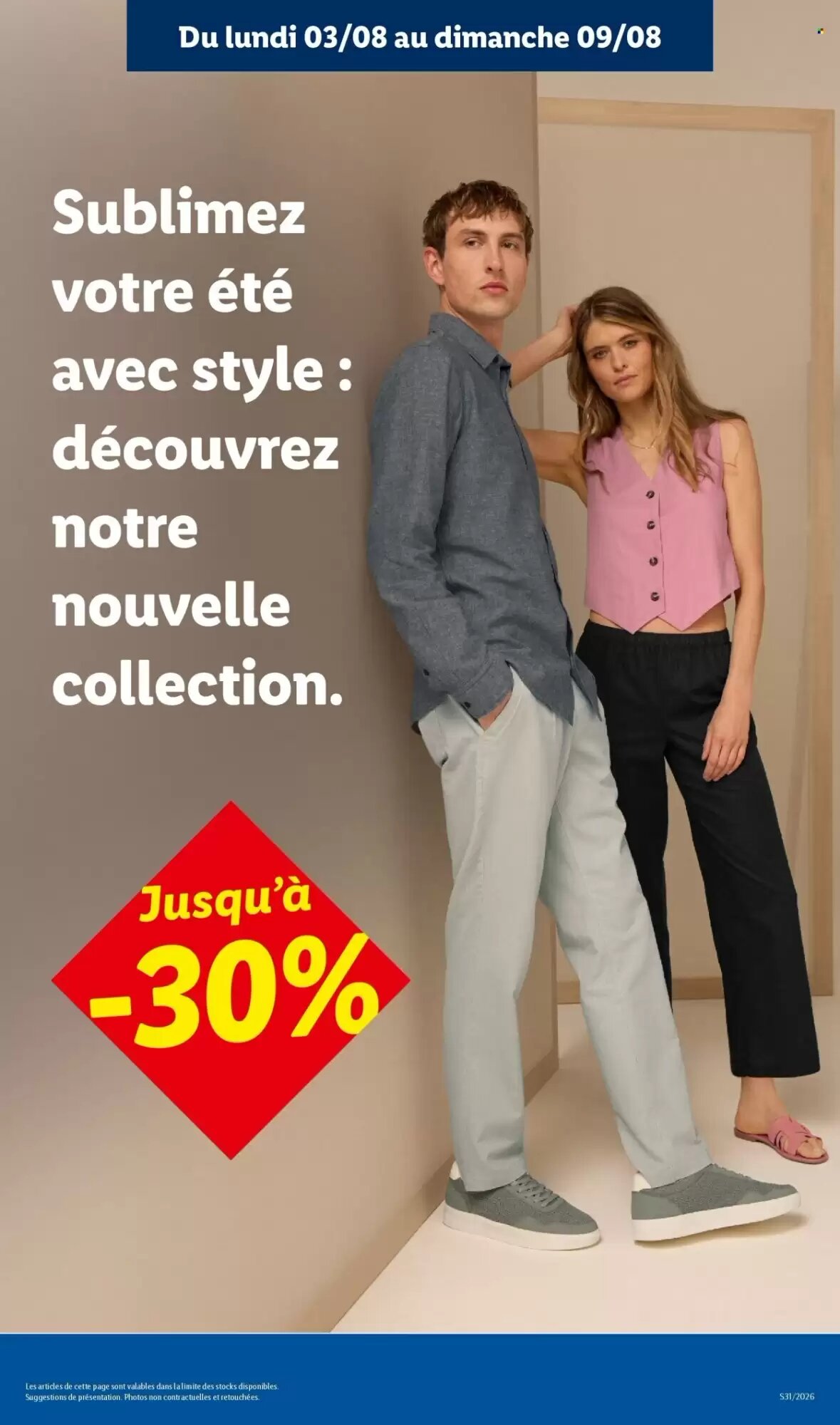 Prospectus promotionnel Lidl valable à partir du 30/07/2026 - Page 55.