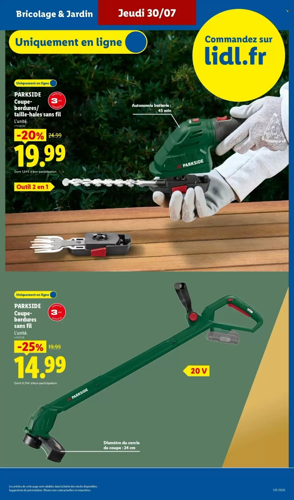 Prospectus promotionnel Lidl valable à partir du 30/07/2026 - Page 7.
