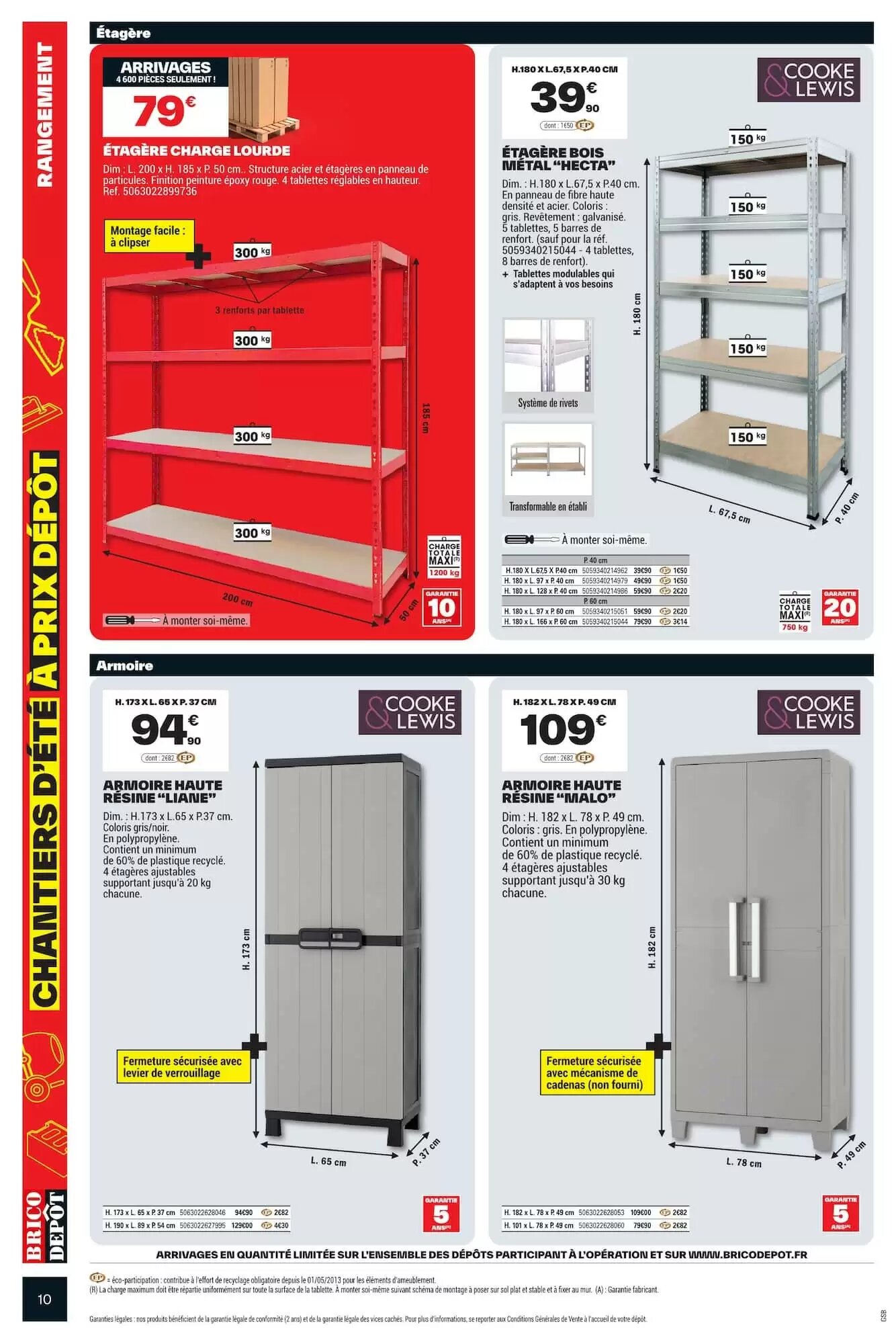Prospectus promotionnel Brico Dépôt valable à partir du 31/07/2026 - Page 10.