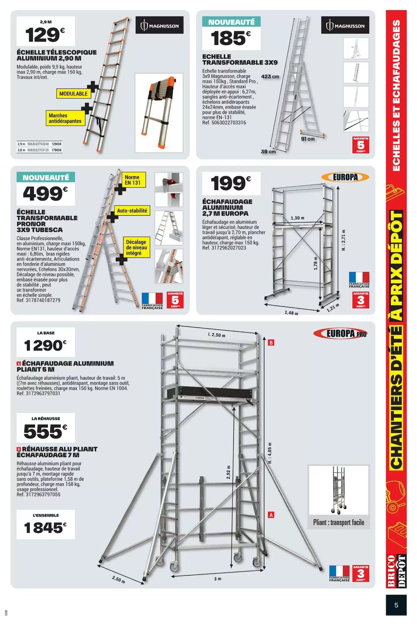 Prospectus promotionnel Brico Dépôt valable à partir du 31/07/2026 - Page 5.