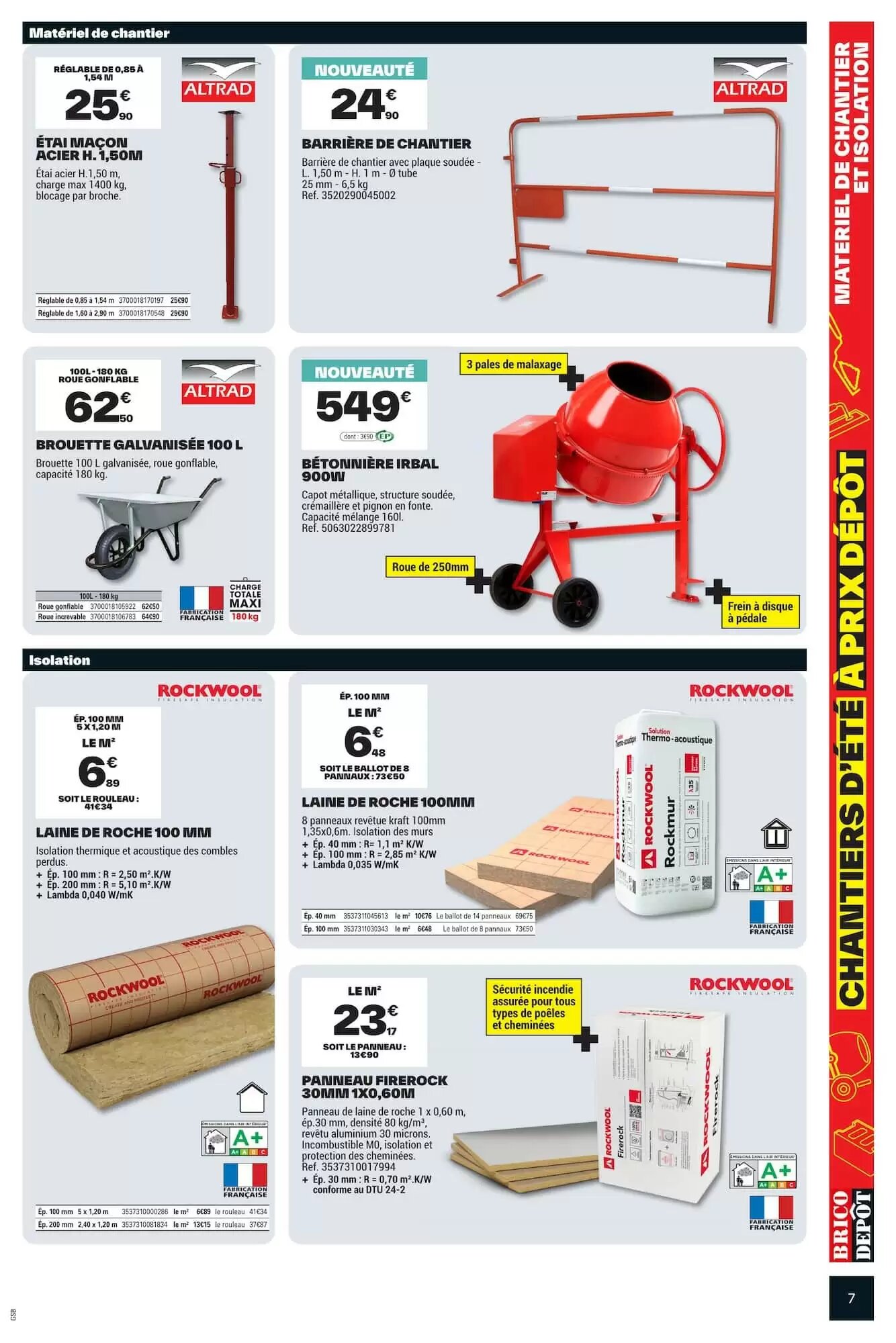 Prospectus promotionnel Brico Dépôt valable à partir du 31/07/2026 - Page 7.