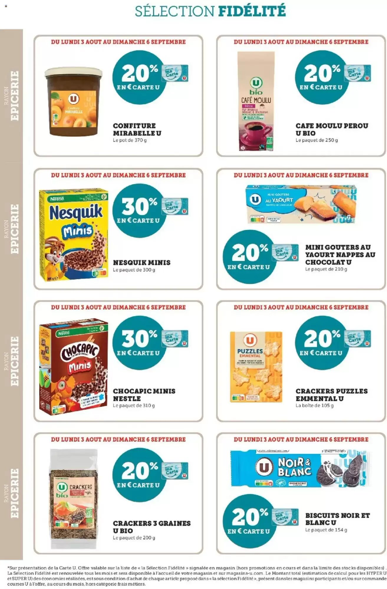 Prospectus promotionnel Super U valable à partir du 03/08/2026 - Page 16.