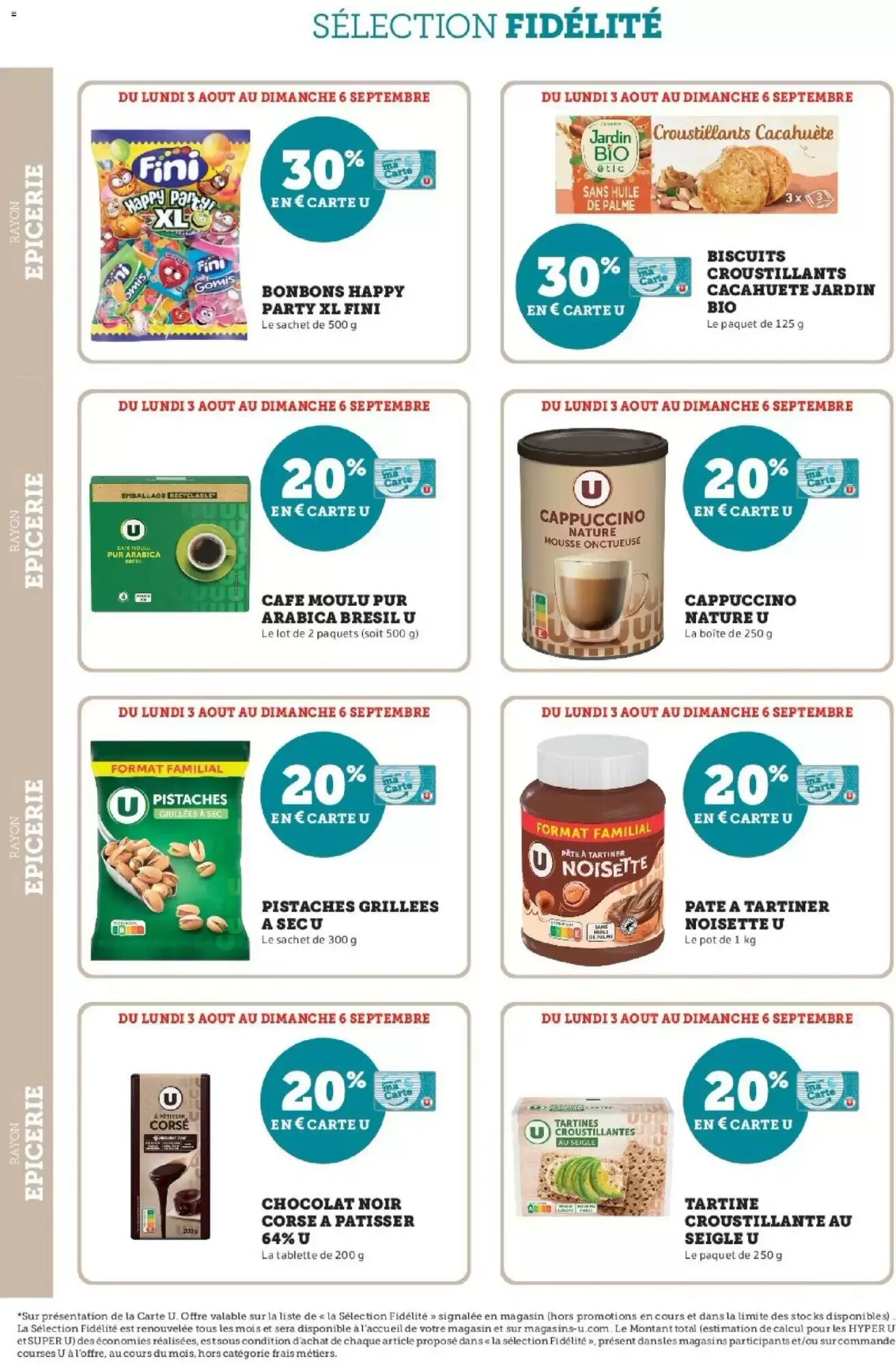 Prospectus promotionnel Super U valable à partir du 03/08/2026 - Page 20.