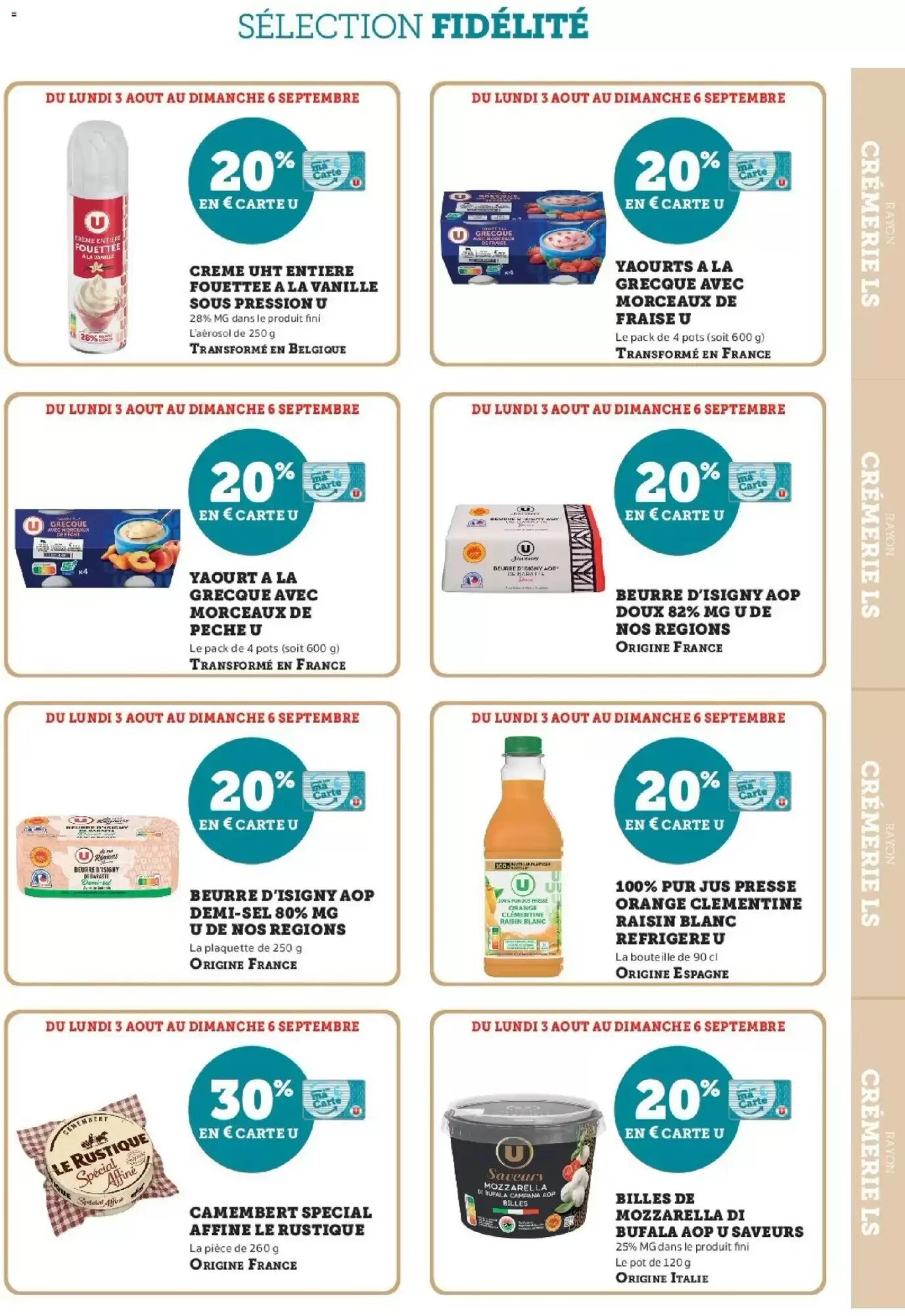 Prospectus promotionnel Super U valable à partir du 03/08/2026 - Page 7.