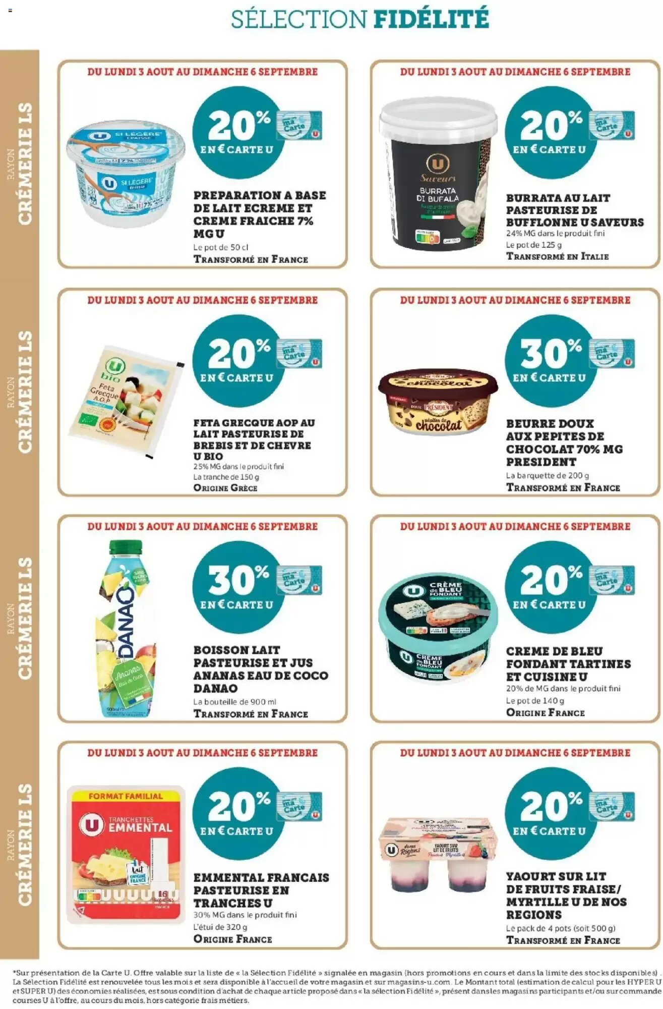 Prospectus promotionnel Super U valable à partir du 03/08/2026 - Page 8.
