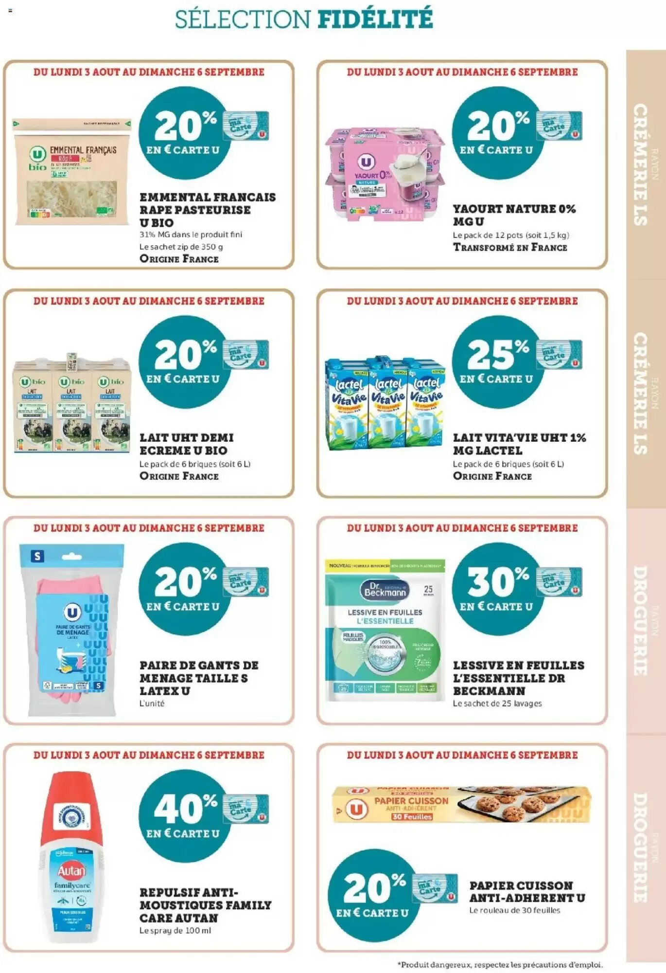 Prospectus promotionnel Super U valable à partir du 03/08/2026 - Page 9.