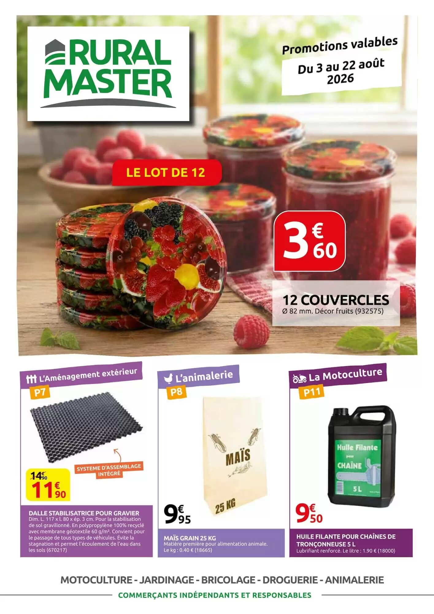 Prospectus promotionnel Rural Master valable à partir du 03/08/2026 - Page 1.