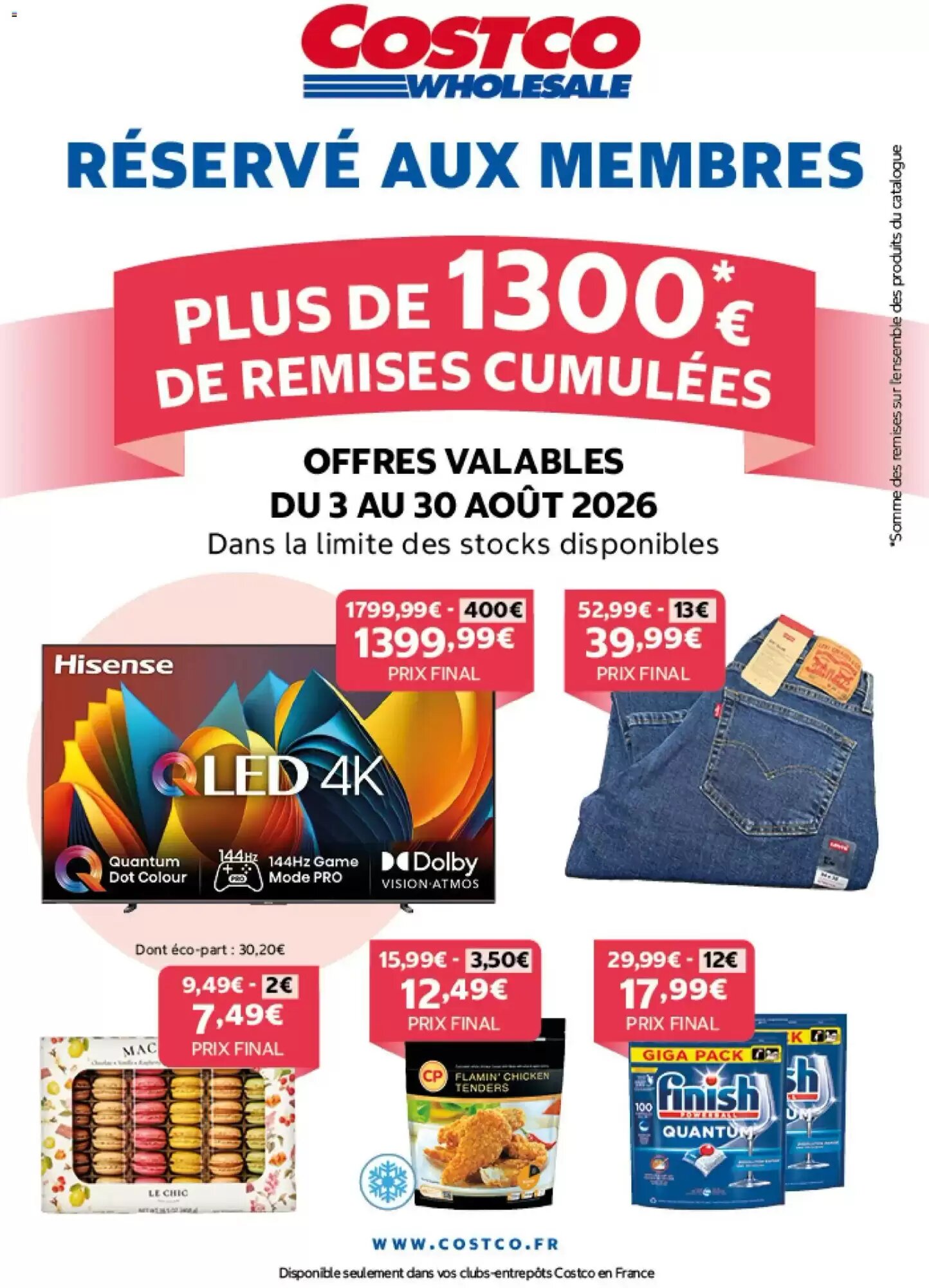 Prospectus promotionnel Costco valable à partir du 03/08/2026 - Page 1.