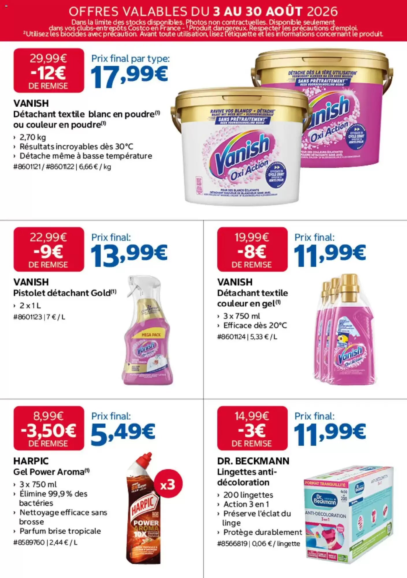 Prospectus promotionnel Costco valable à partir du 03/08/2026 - Page 10.