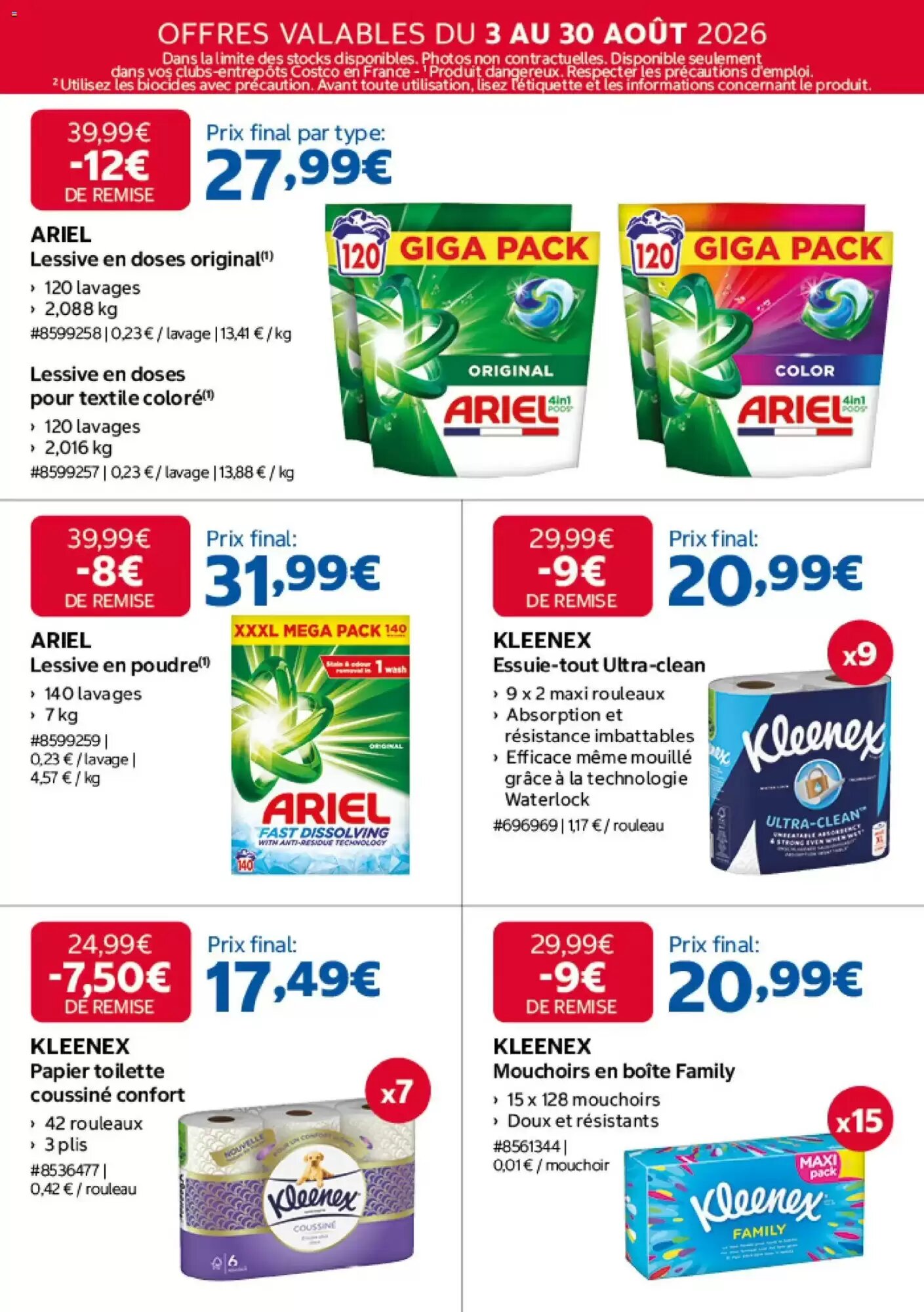 Prospectus promotionnel Costco valable à partir du 03/08/2026 - Page 11.