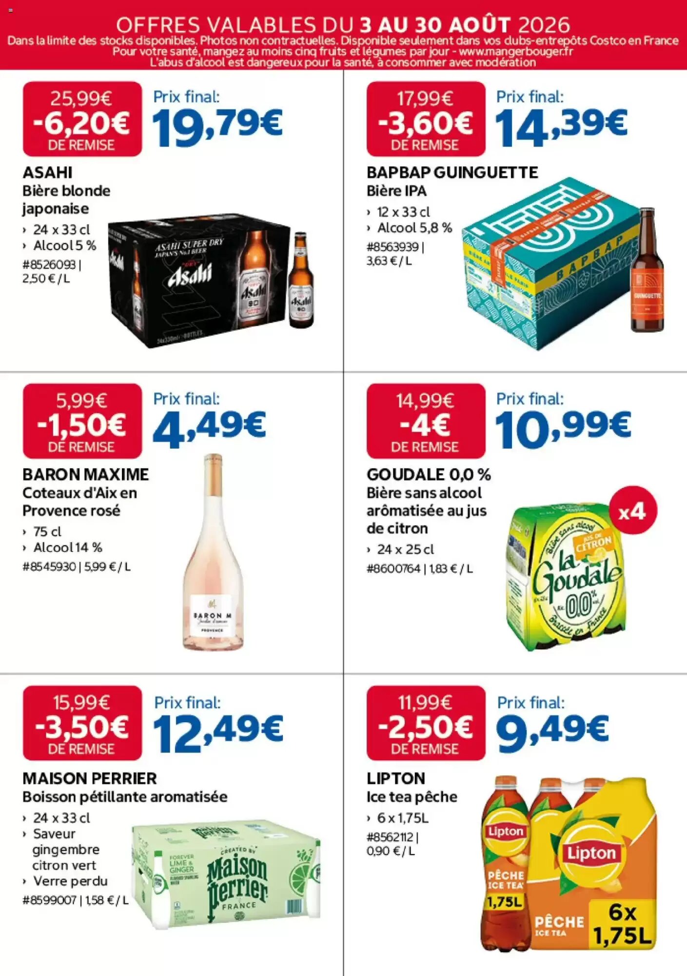 Prospectus promotionnel Costco valable à partir du 03/08/2026 - Page 12.
