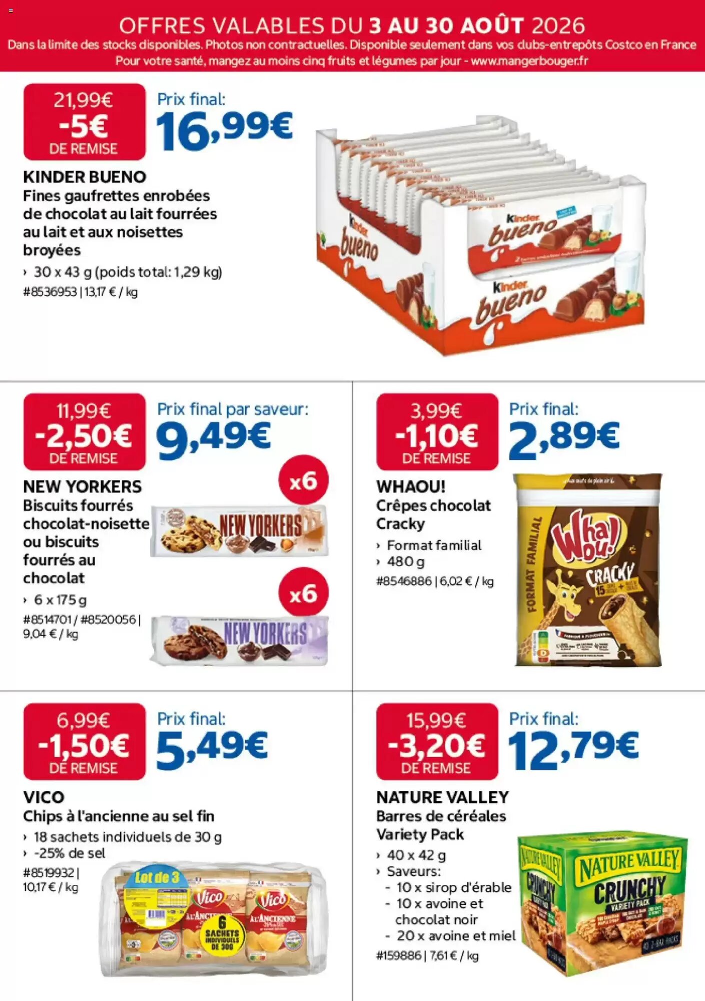 Prospectus promotionnel Costco valable à partir du 03/08/2026 - Page 13.