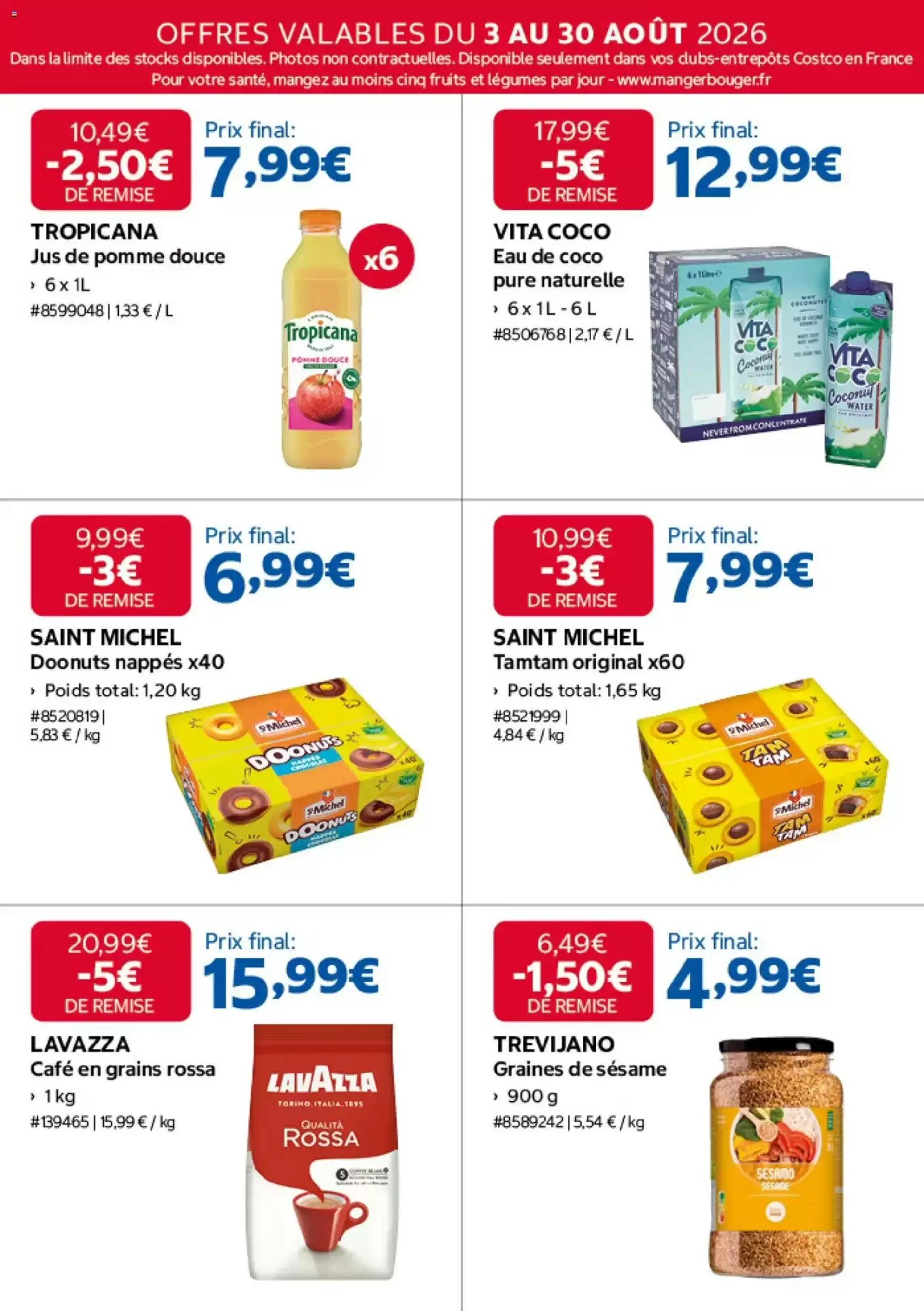 Prospectus promotionnel Costco valable à partir du 03/08/2026 - Page 14.