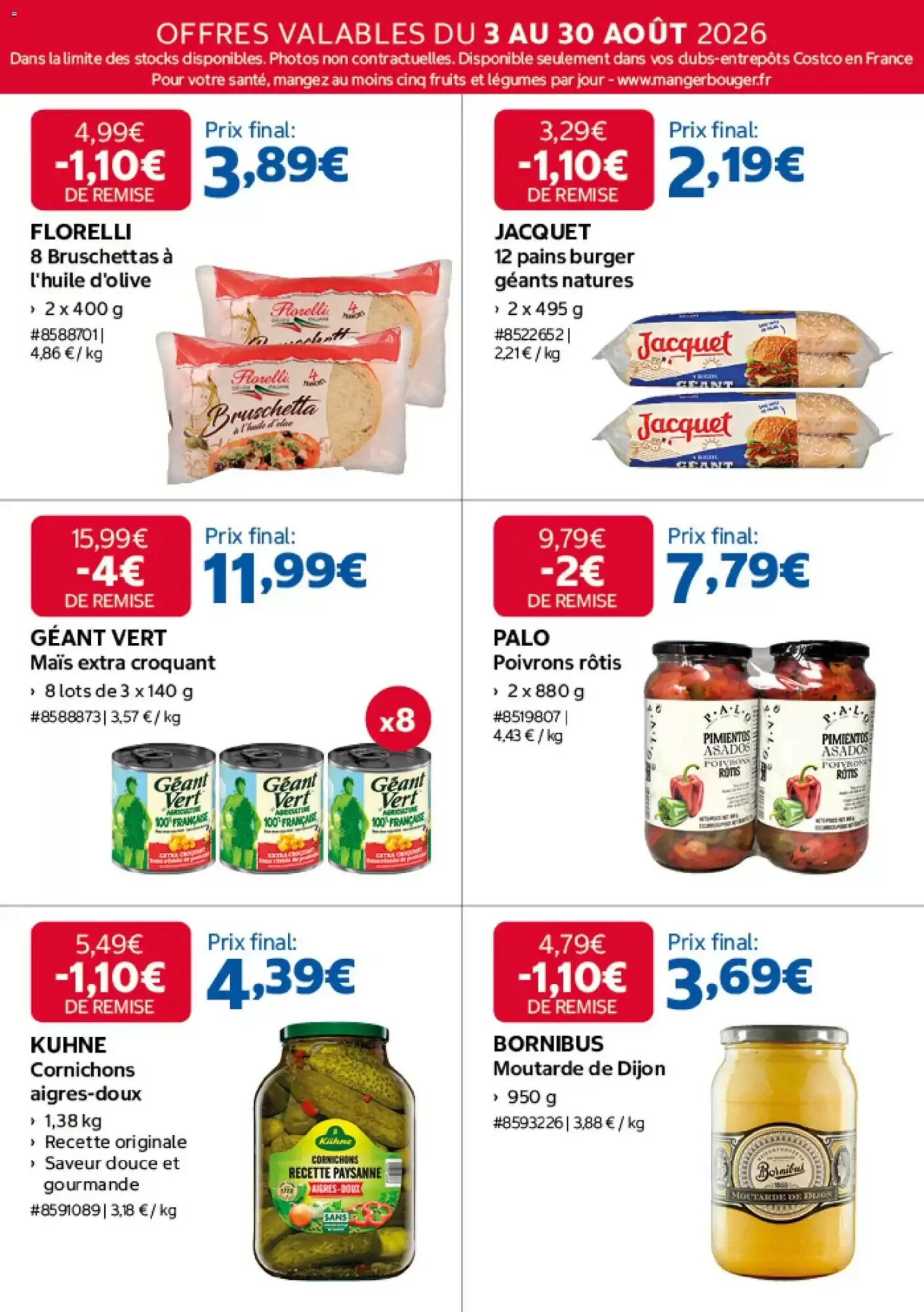 Prospectus promotionnel Costco valable à partir du 03/08/2026 - Page 15.