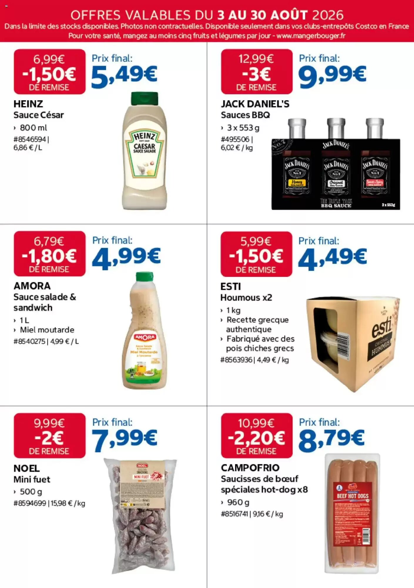 Prospectus promotionnel Costco valable à partir du 03/08/2026 - Page 16.