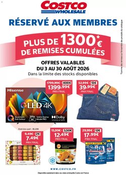Prospectus promotionnel Costco valable à partir du 03/08/2026