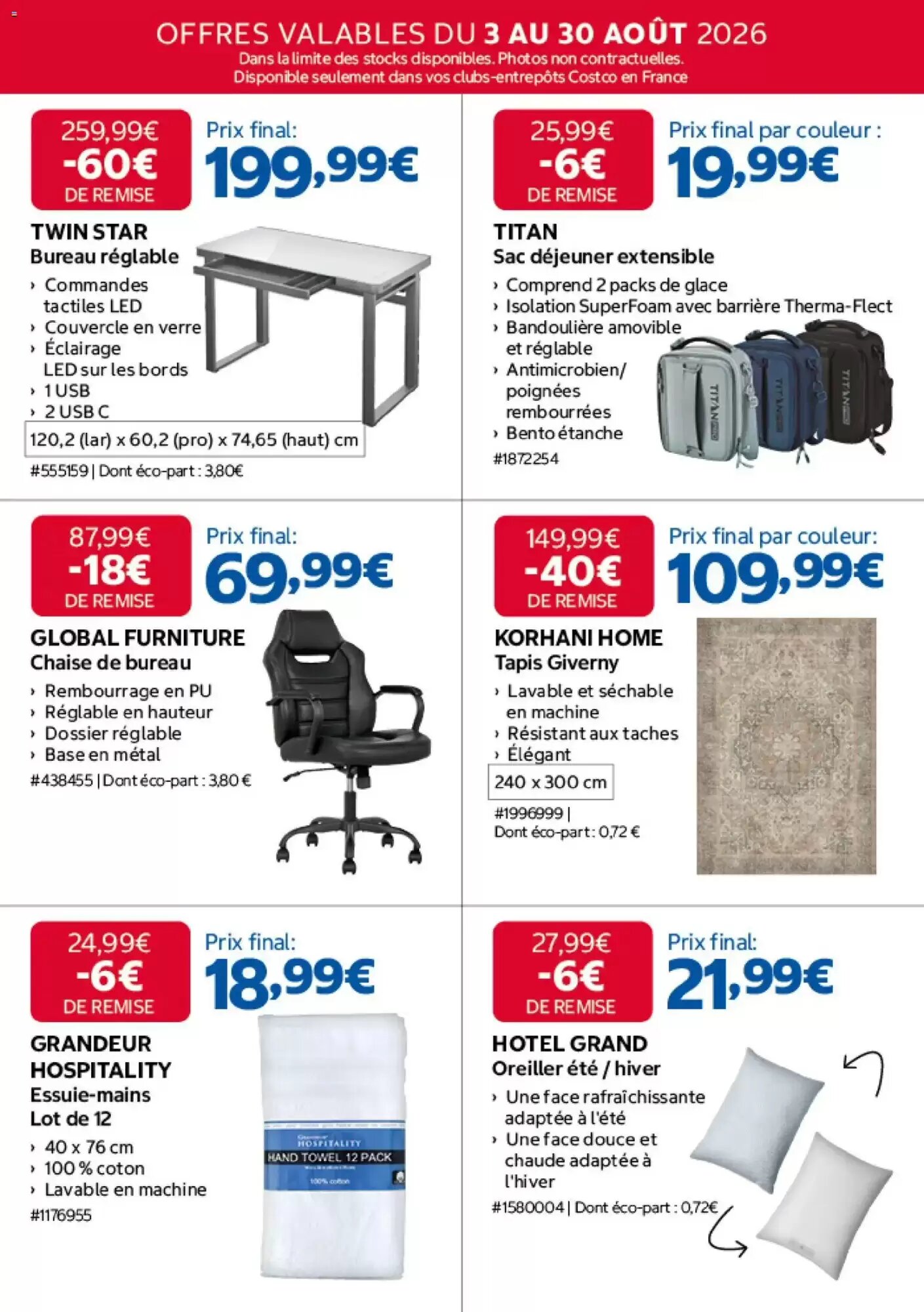 Prospectus promotionnel Costco valable à partir du 03/08/2026 - Page 4.