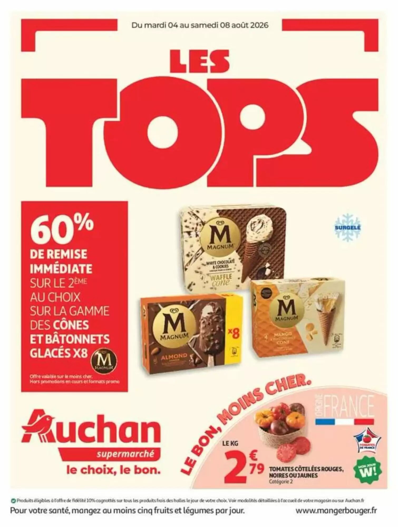 Prospectus promotionnel Auchan valable à partir du 03/08/2026 - Page 1.