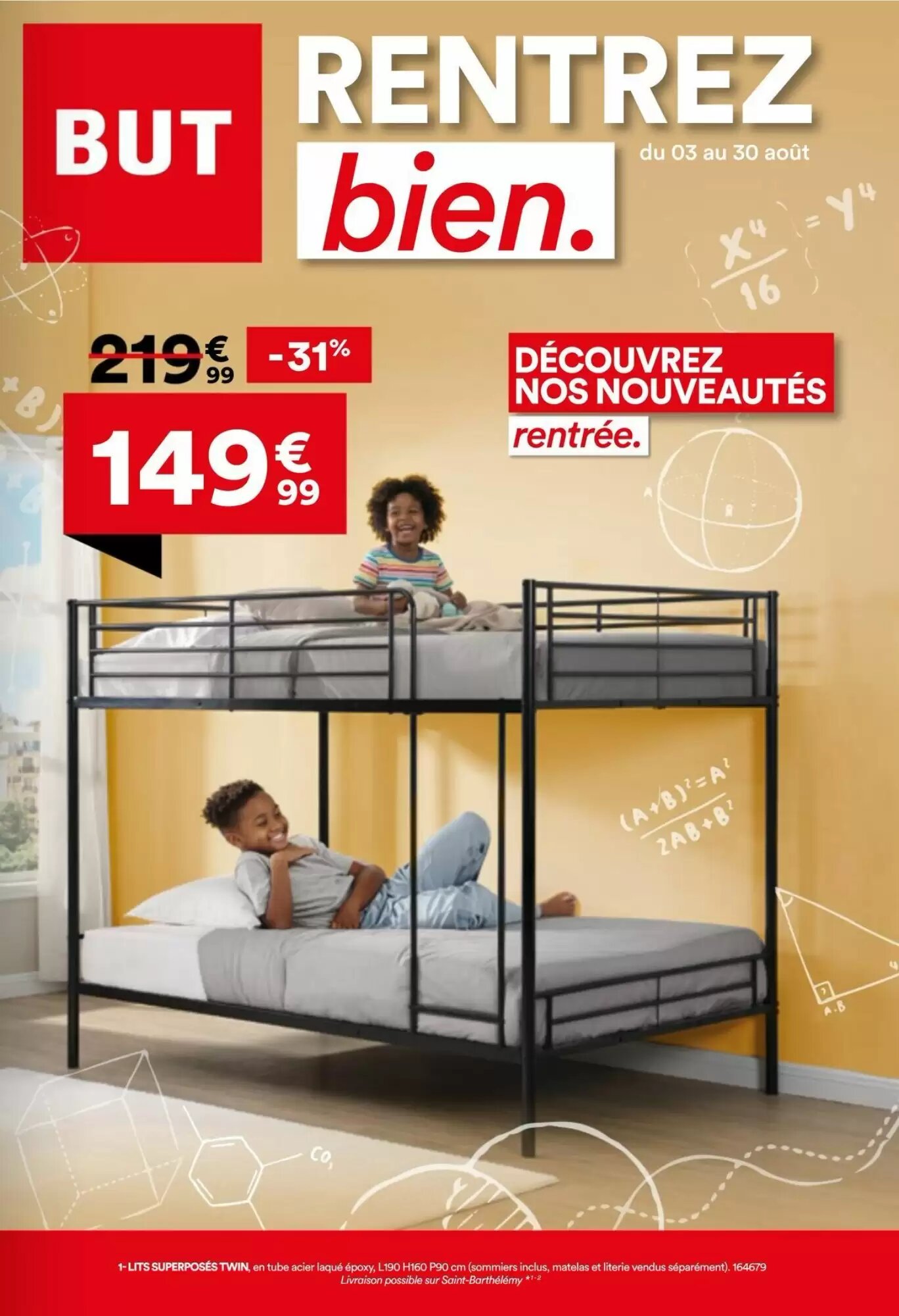Prospectus promotionnel BUT valable à partir du 03/08/2026 - Page 1.