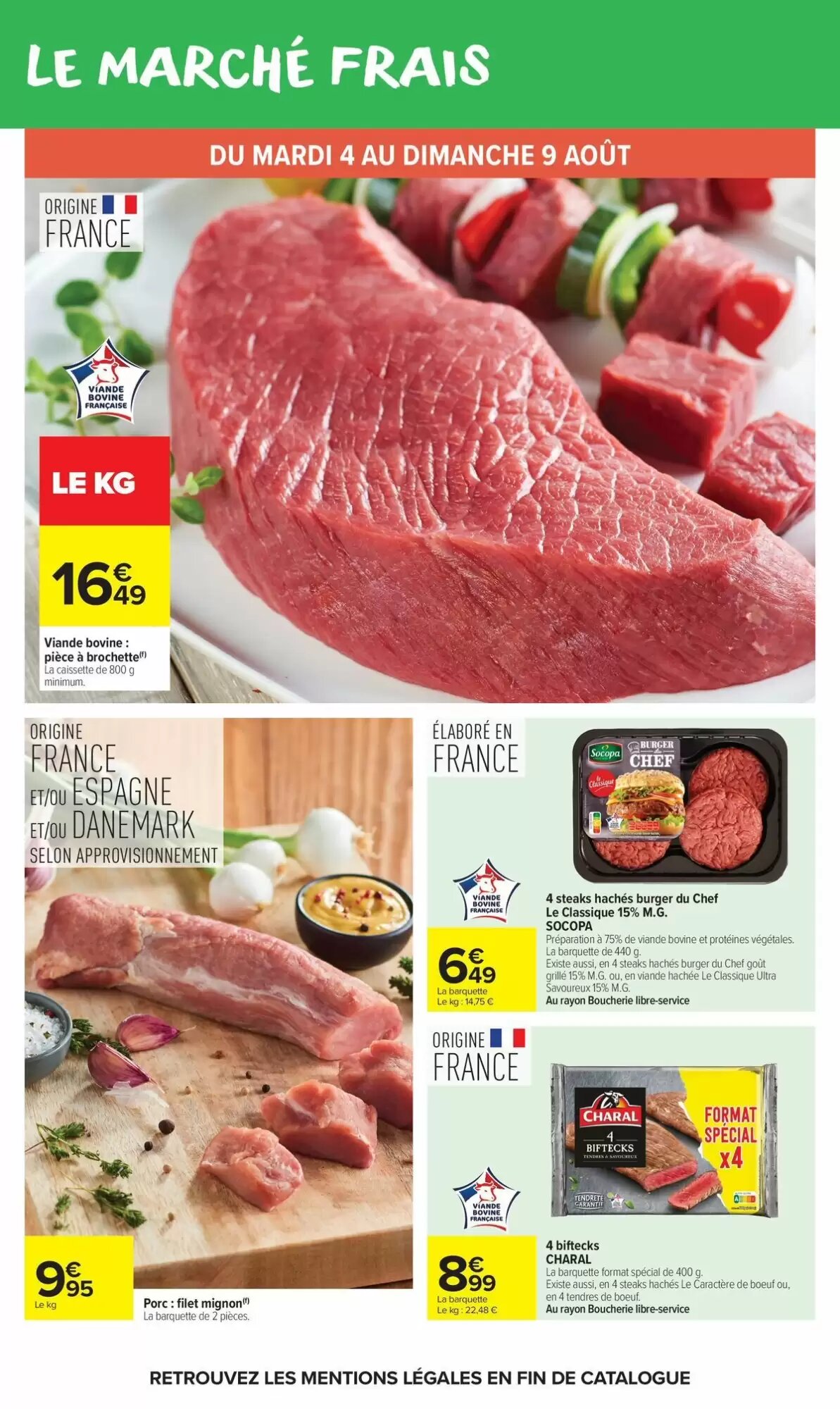 Prospectus promotionnel Carrefour Market valable à partir du 04/08/2026 - Page 18.