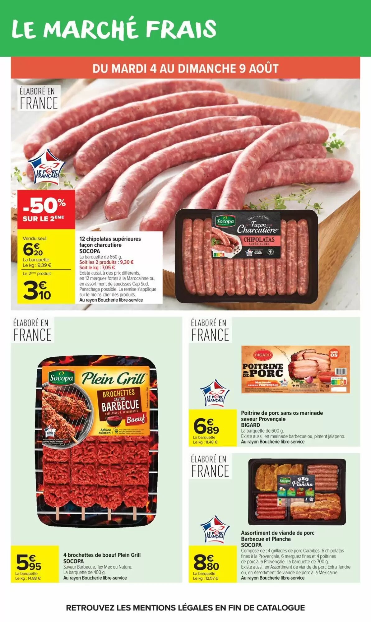 Prospectus promotionnel Carrefour Market valable à partir du 04/08/2026 - Page 19.