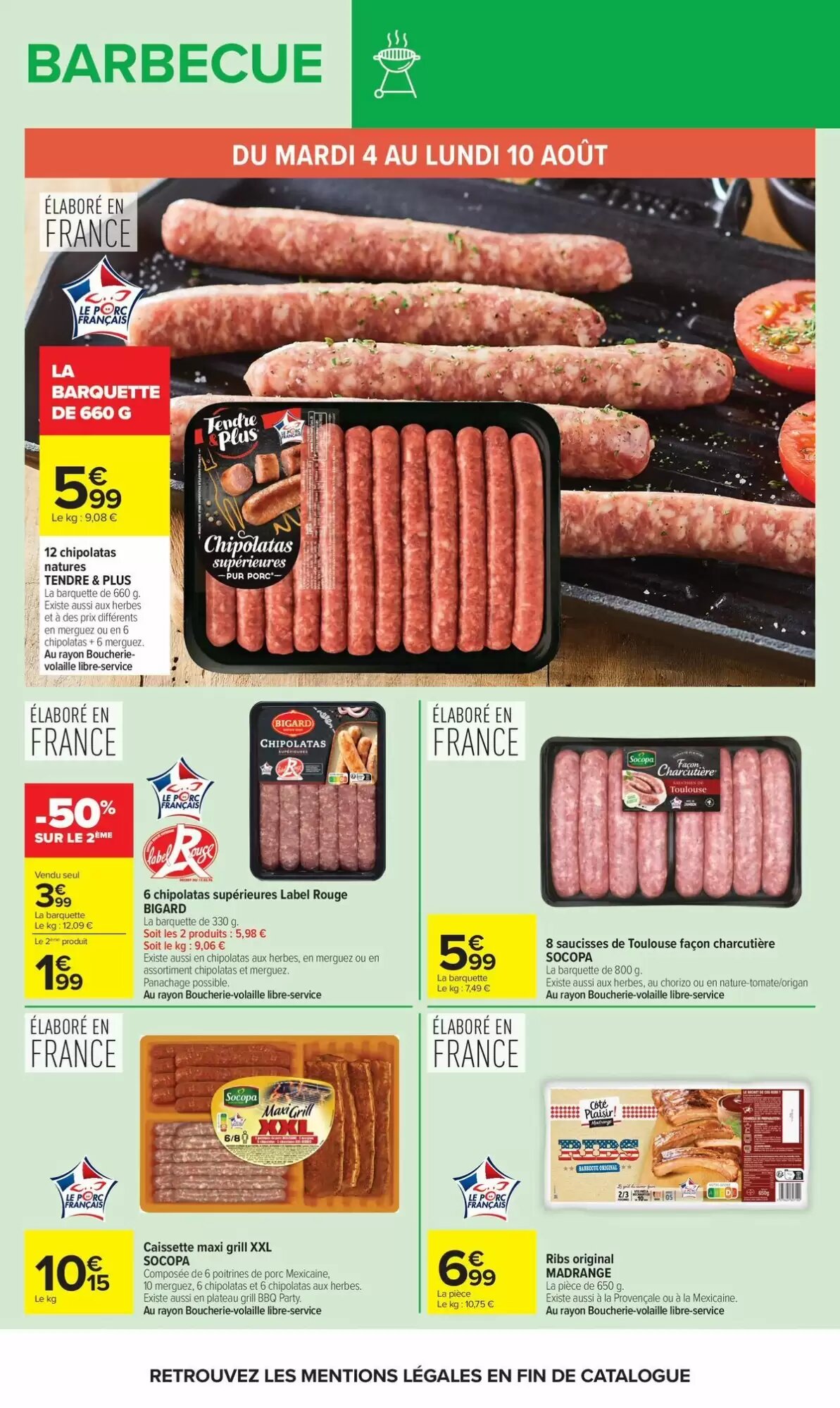 Prospectus promotionnel Carrefour valable à partir du 04/08/2026 - Page 11.