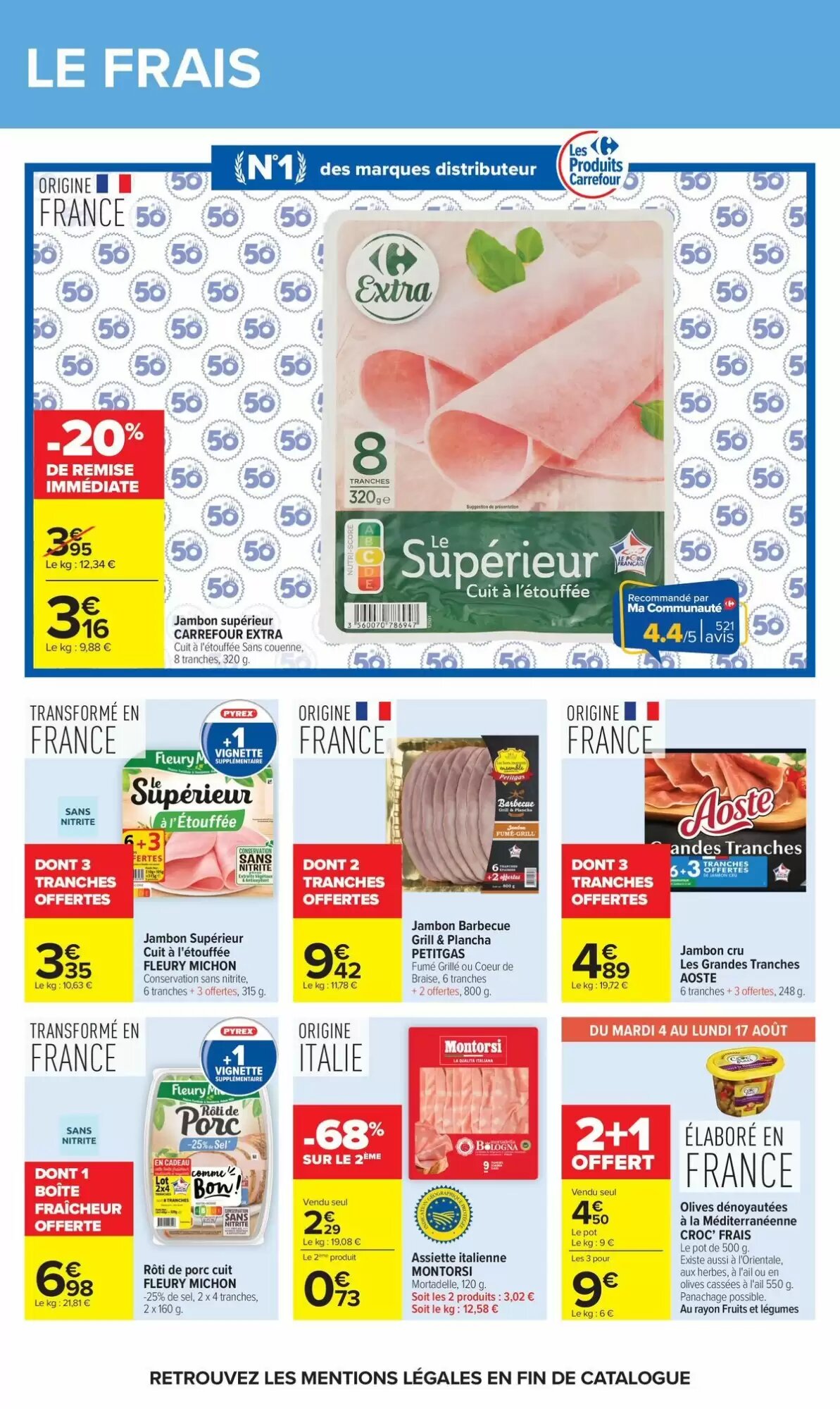 Prospectus promotionnel Carrefour valable à partir du 04/08/2026 - Page 38.