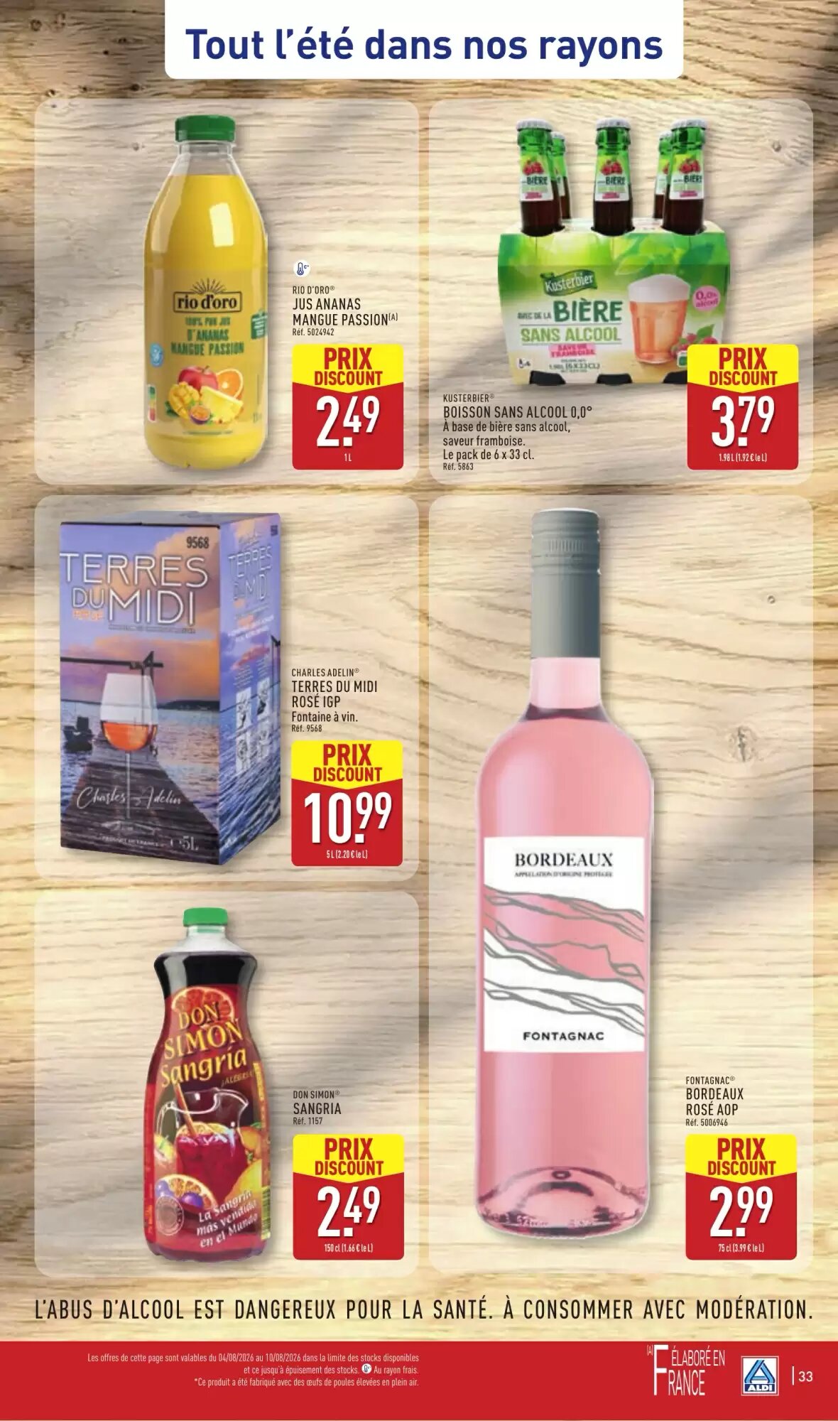 Prospectus promotionnel ALDI valable à partir du 04/08/2026 - Page 35.