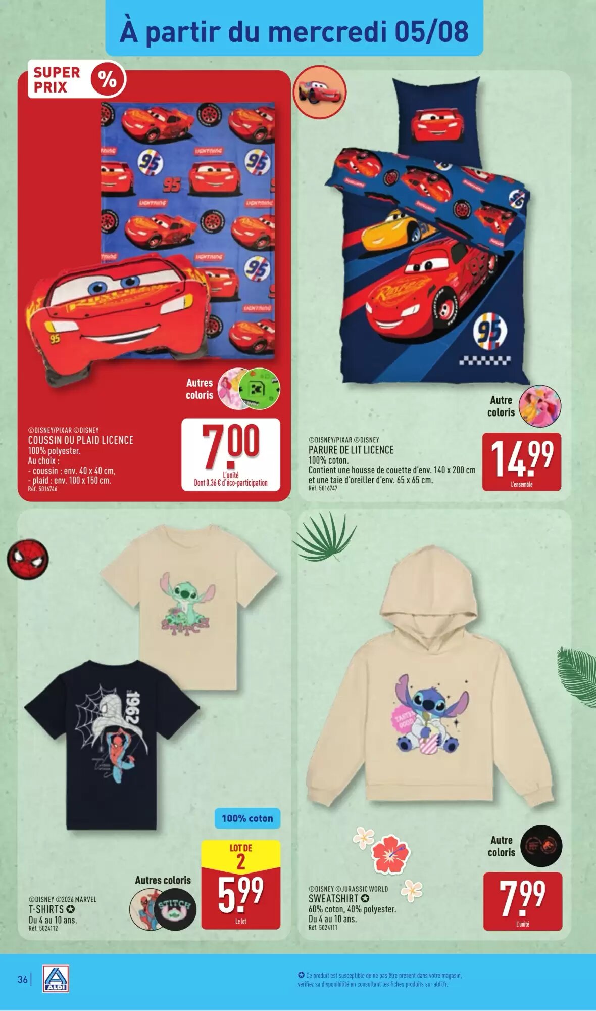 Prospectus promotionnel ALDI valable à partir du 04/08/2026 - Page 38.