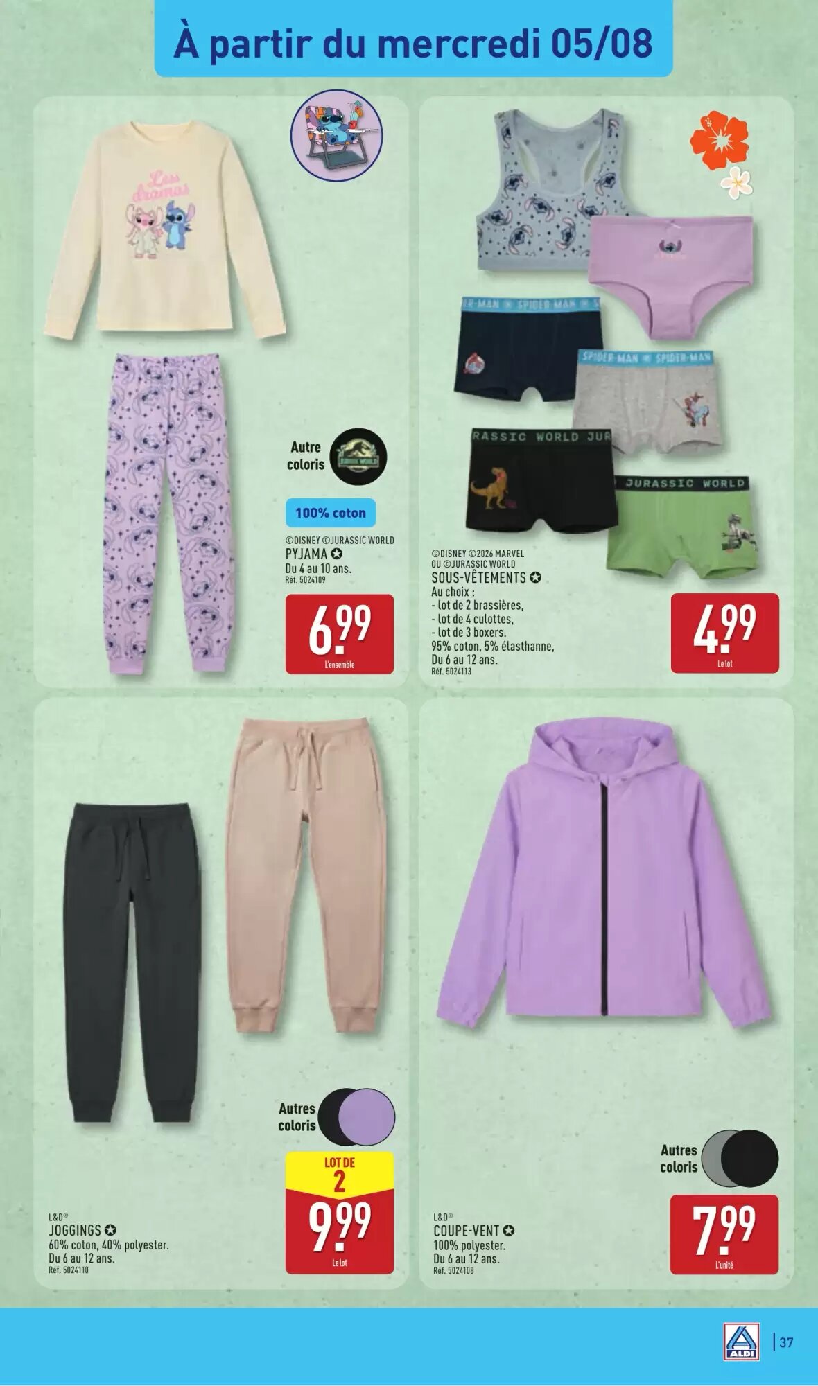 Prospectus promotionnel ALDI valable à partir du 04/08/2026 - Page 39.