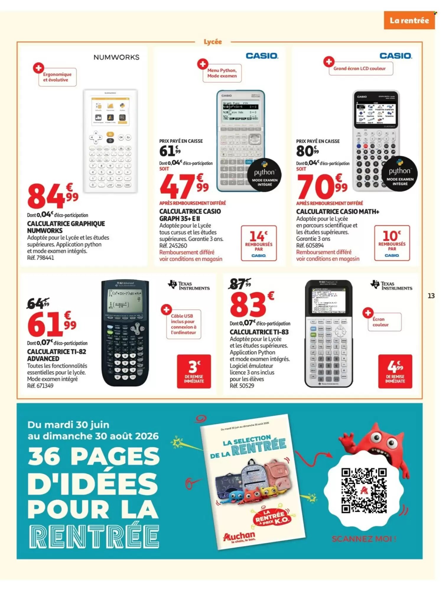 Prospectus promotionnel Auchan valable à partir du 04/08/2026 - Page 13.