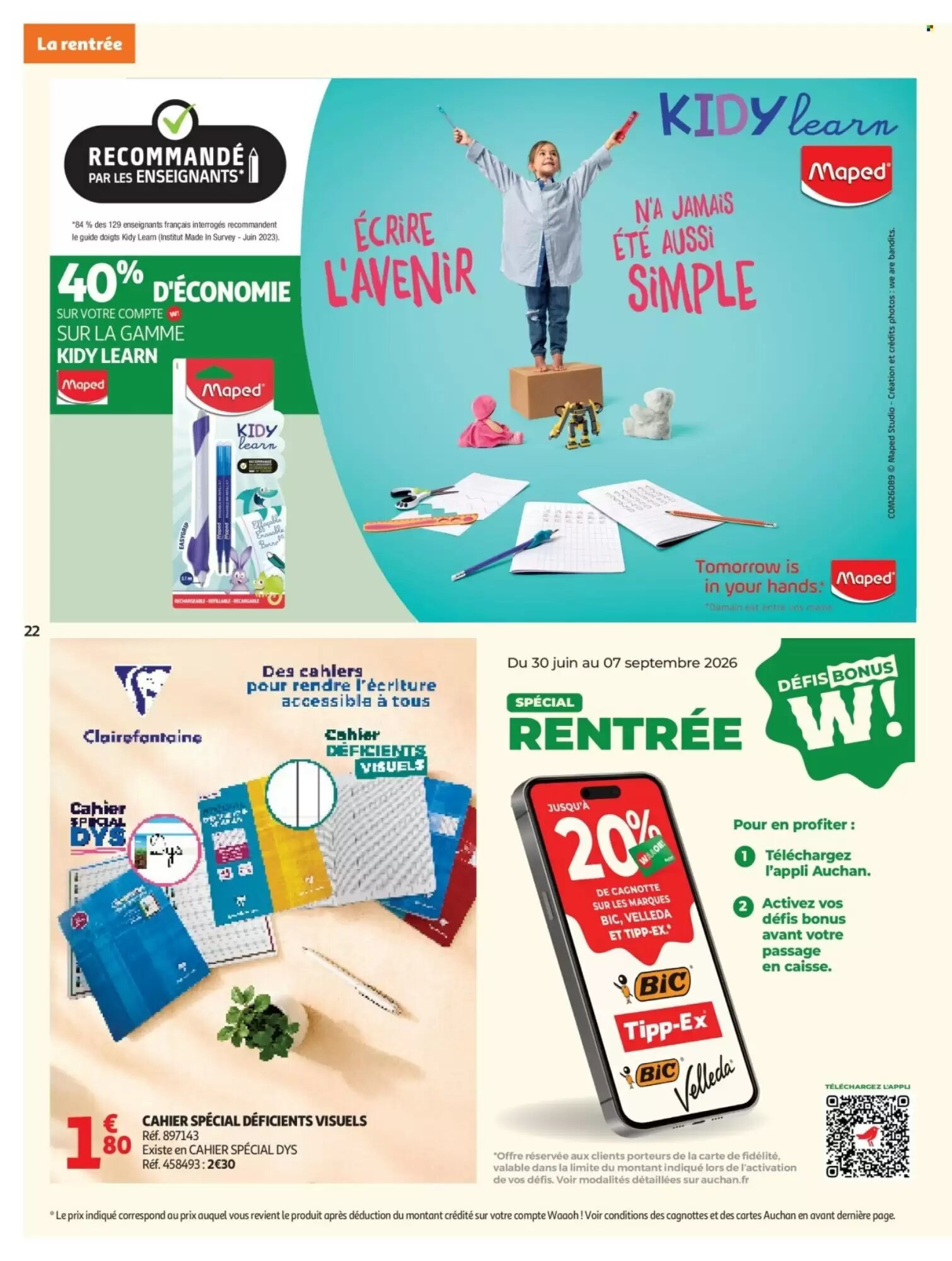 Prospectus promotionnel Auchan valable à partir du 04/08/2026 - Page 22.