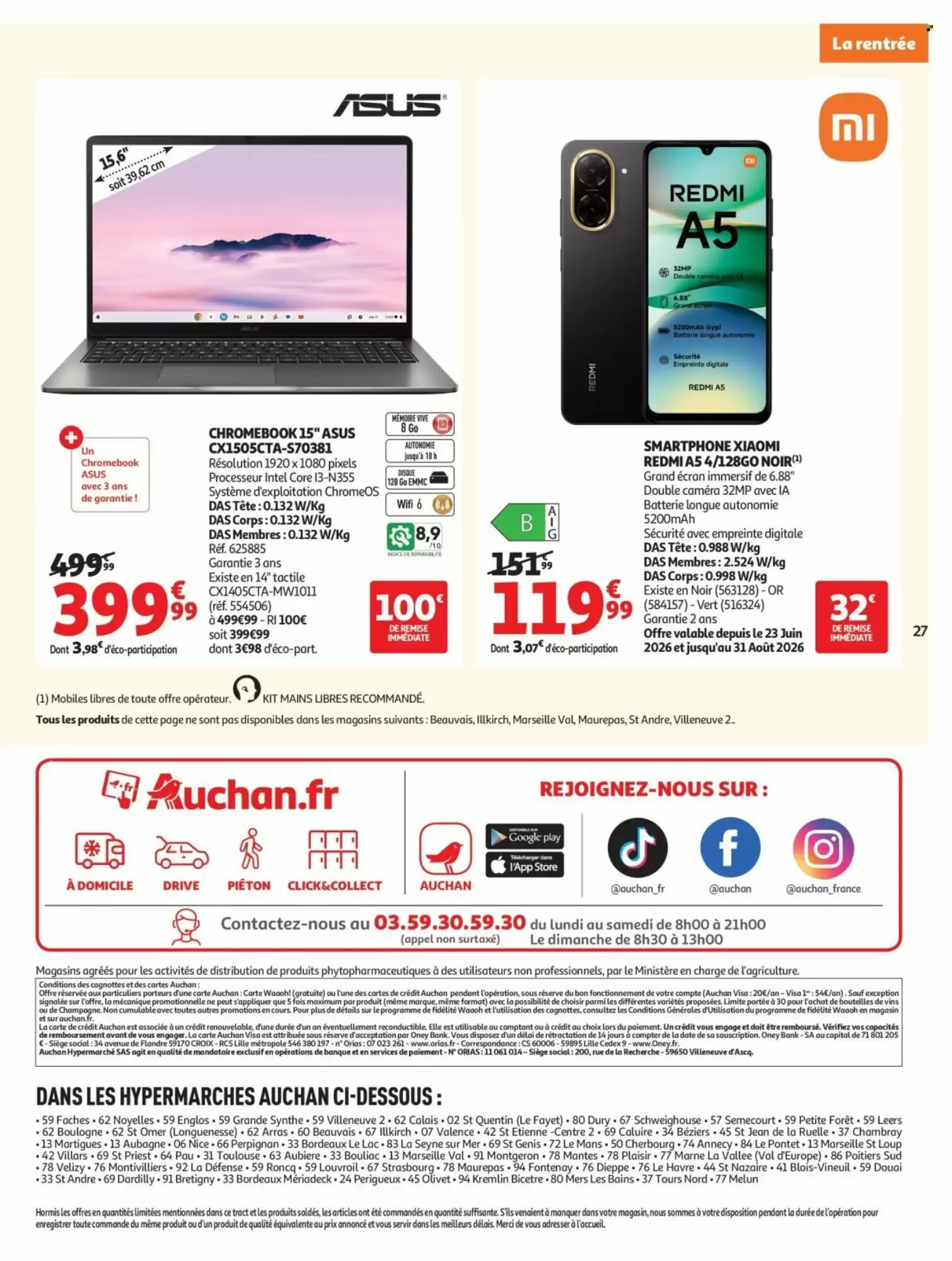 Prospectus promotionnel Auchan valable à partir du 04/08/2026 - Page 27.