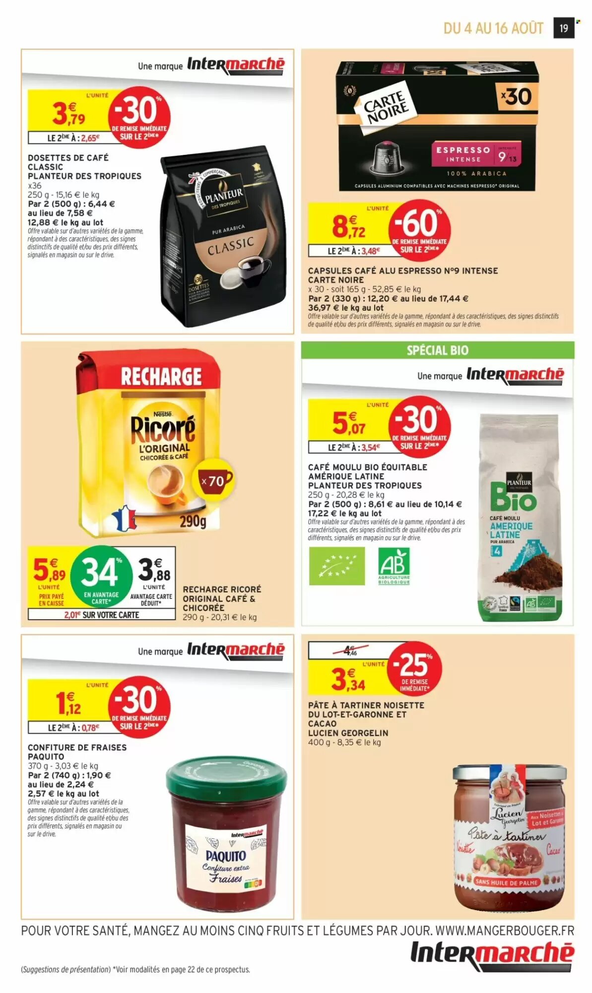 Prospectus promotionnel Intermarché valable à partir du 04/08/2026 - Page 19.