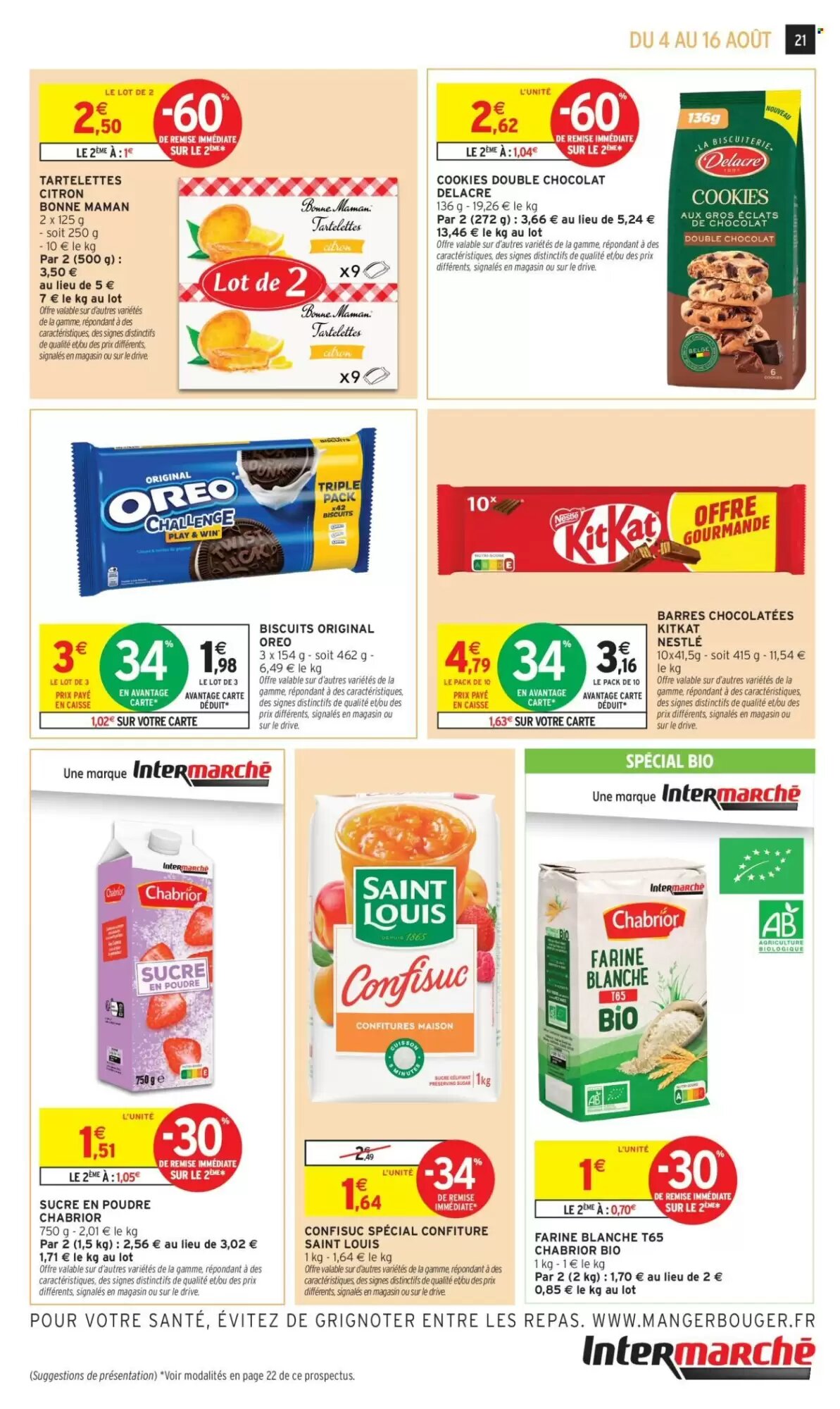 Prospectus promotionnel Intermarché valable à partir du 04/08/2026 - Page 21.