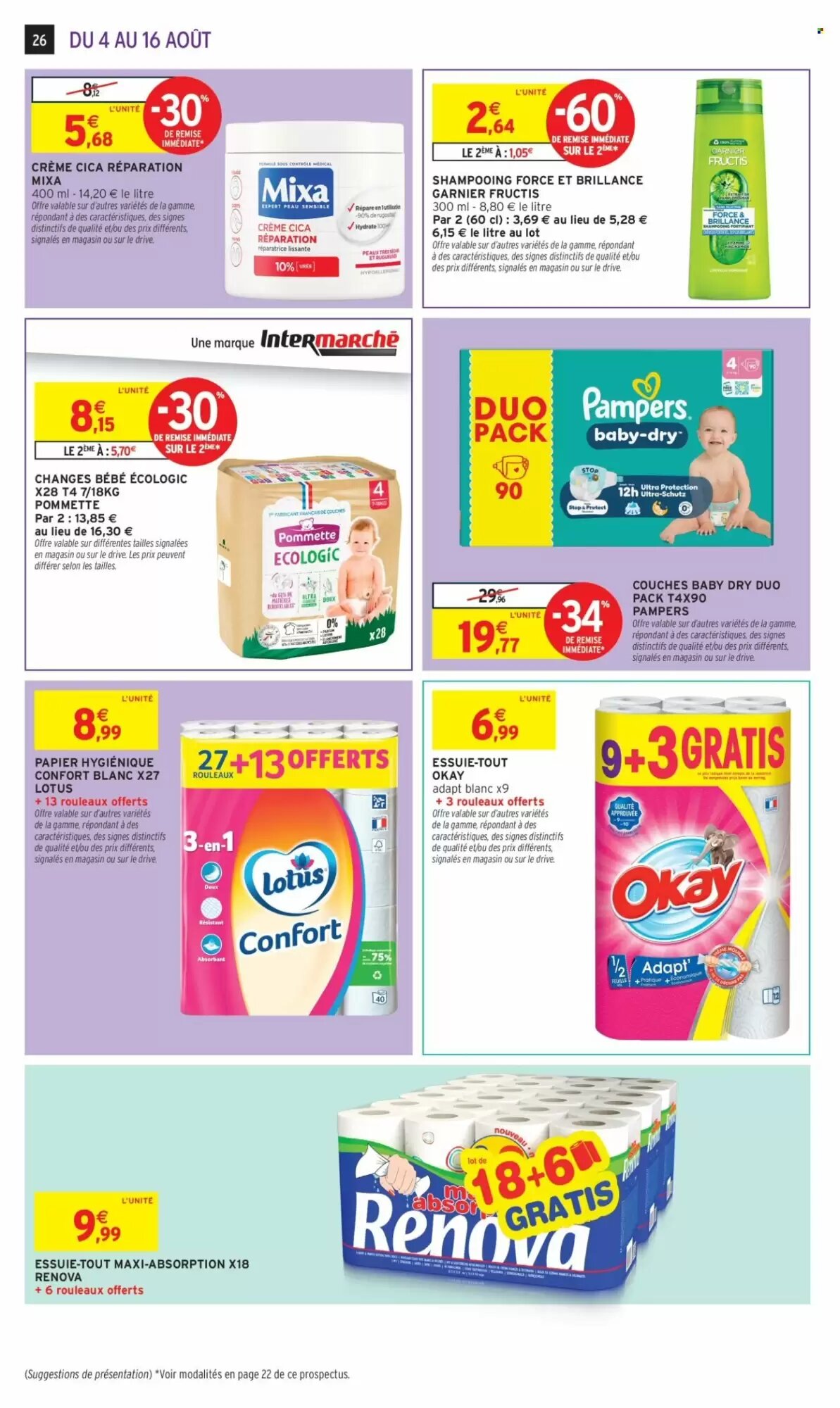 Prospectus promotionnel Intermarché valable à partir du 04/08/2026 - Page 26.