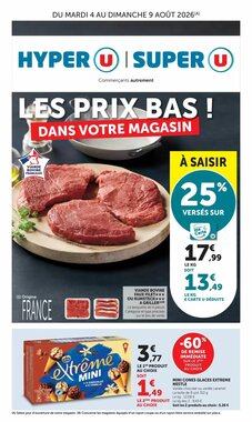 Prospectus promotionnel Super U valable à partir du 04/08/2026