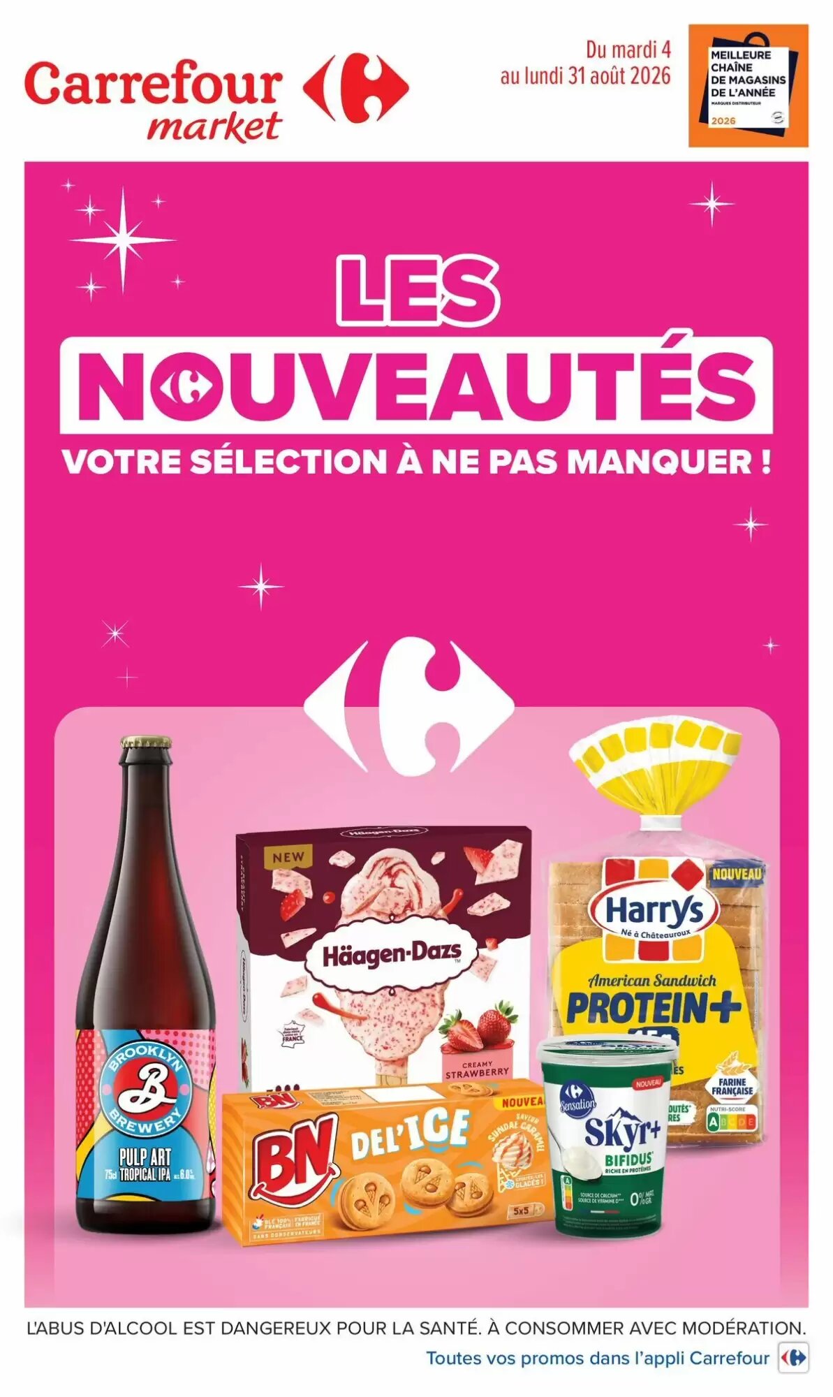 Prospectus promotionnel Carrefour Market valable à partir du 04/08/2026 - Page 1.