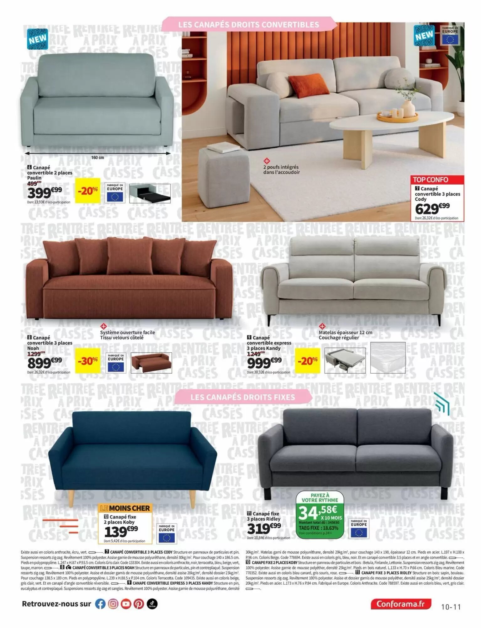 Prospectus promotionnel Conforama valable à partir du 04/08/2026 - Page 11.